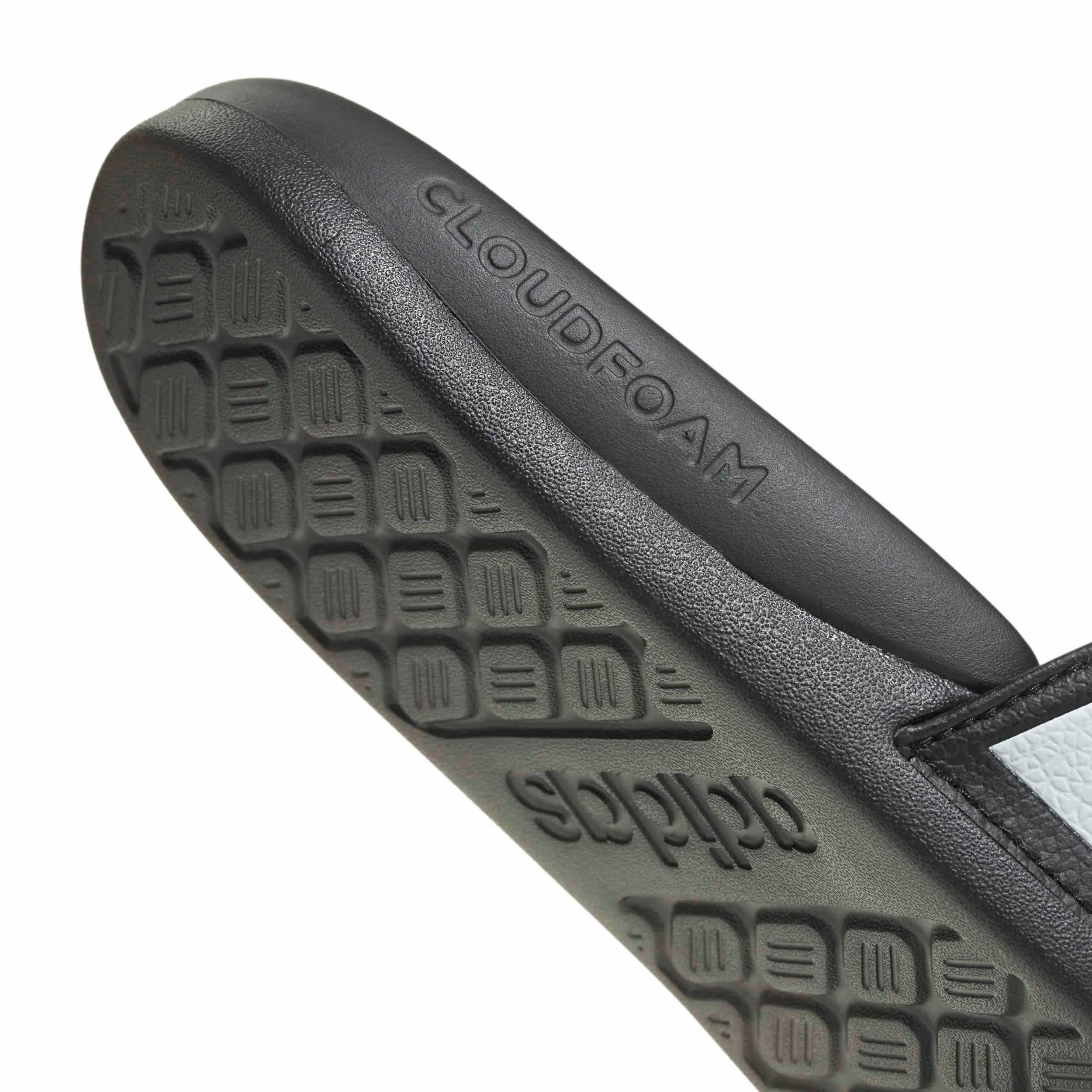 ADIDAS-MENS ADILETTE COMFORT 2.0 SLIDE SANDAL-BLACK & WHITE