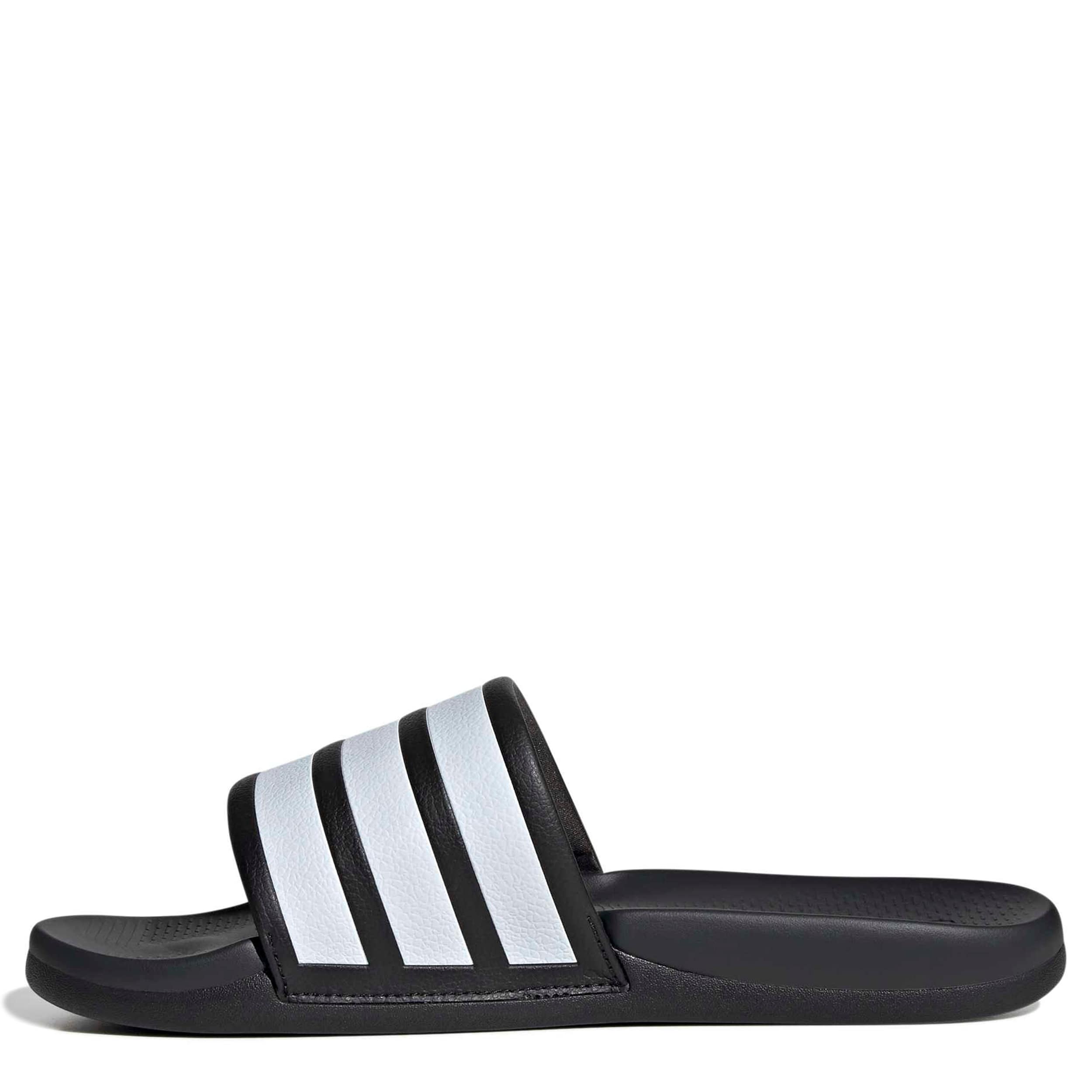 ADIDAS-MENS ADILETTE COMFORT 2.0 SLIDE SANDAL-BLACK & WHITE