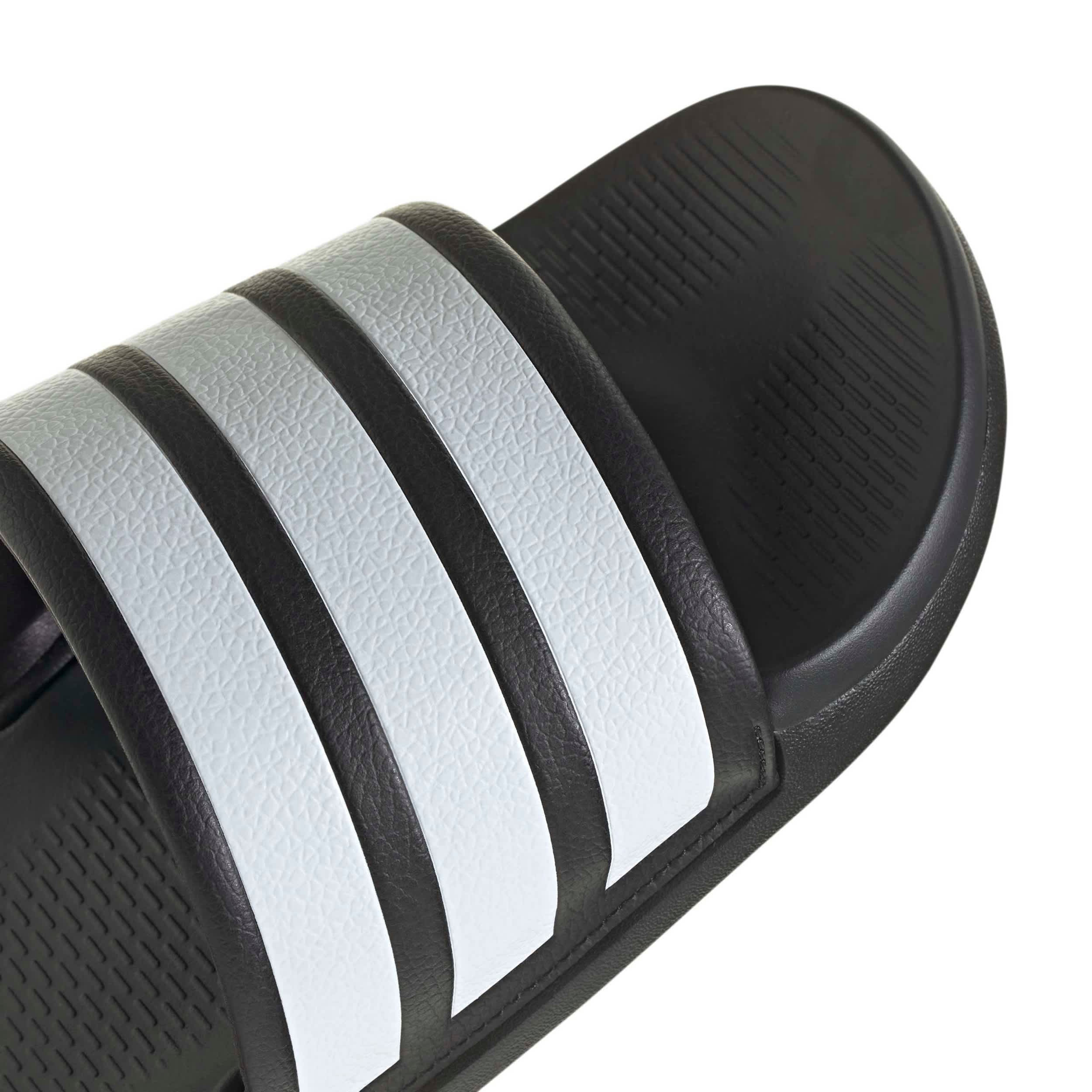 ADIDAS-MENS ADILETTE COMFORT 2.0 SLIDE SANDAL-BLACK & WHITE