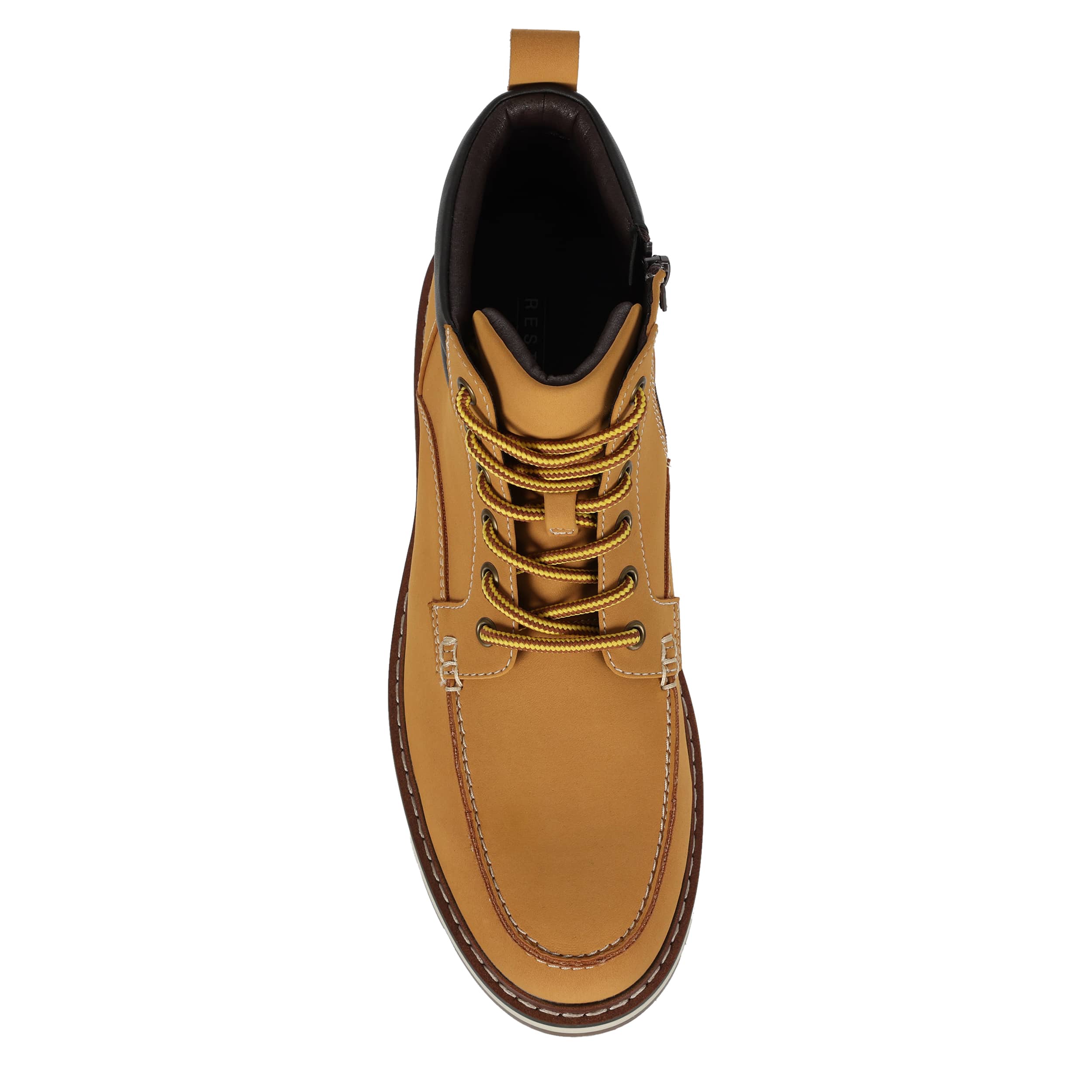 RESTORATION-MENS JASON LACE UP BOOT-WHEAT & 