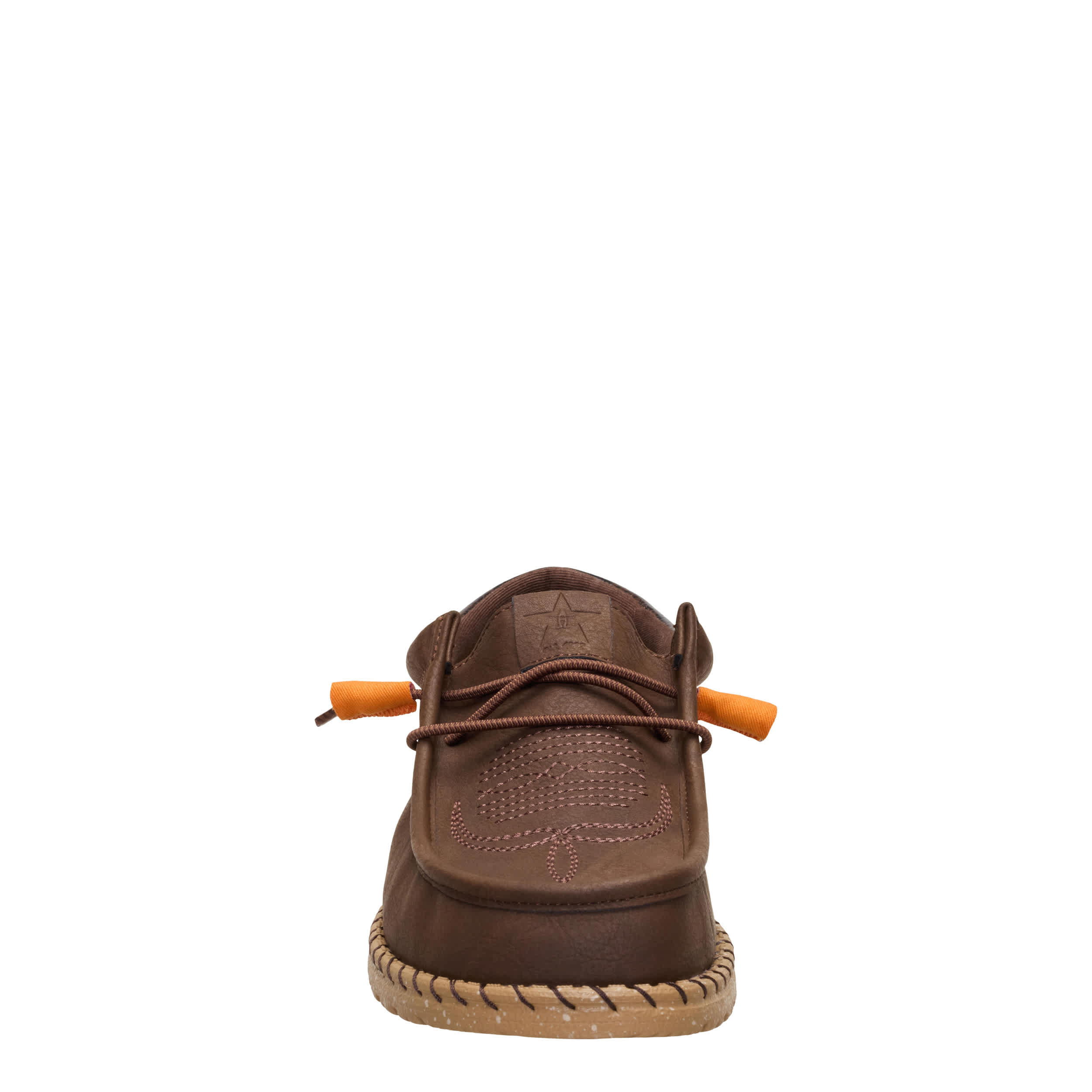 HEYDUDE-MENS WALLY FUNK HOUSTON RODEO SLIP ON SNEAKER-BROWN & TAN