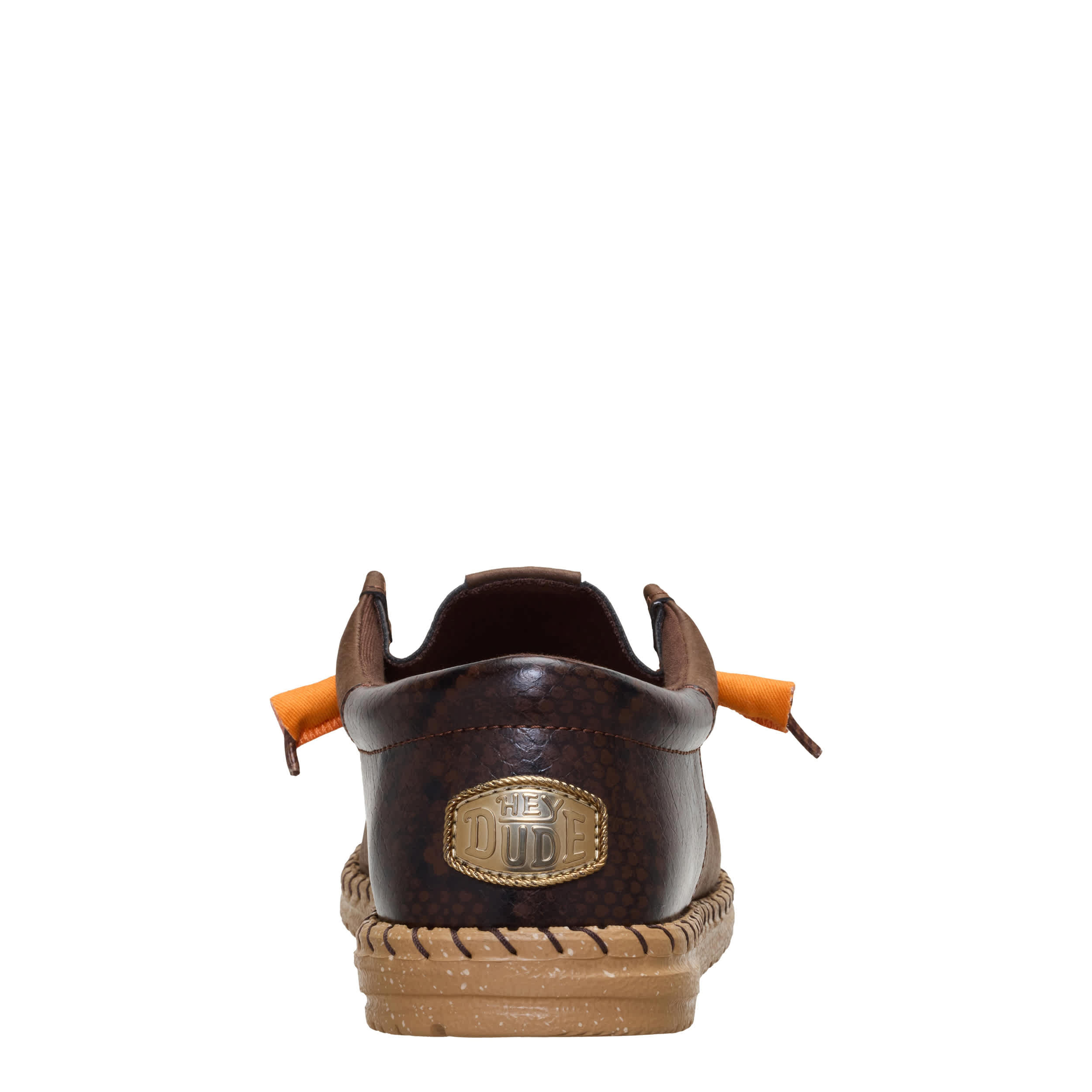 HEYDUDE-MENS WALLY FUNK HOUSTON RODEO SLIP ON SNEAKER-BROWN & TAN