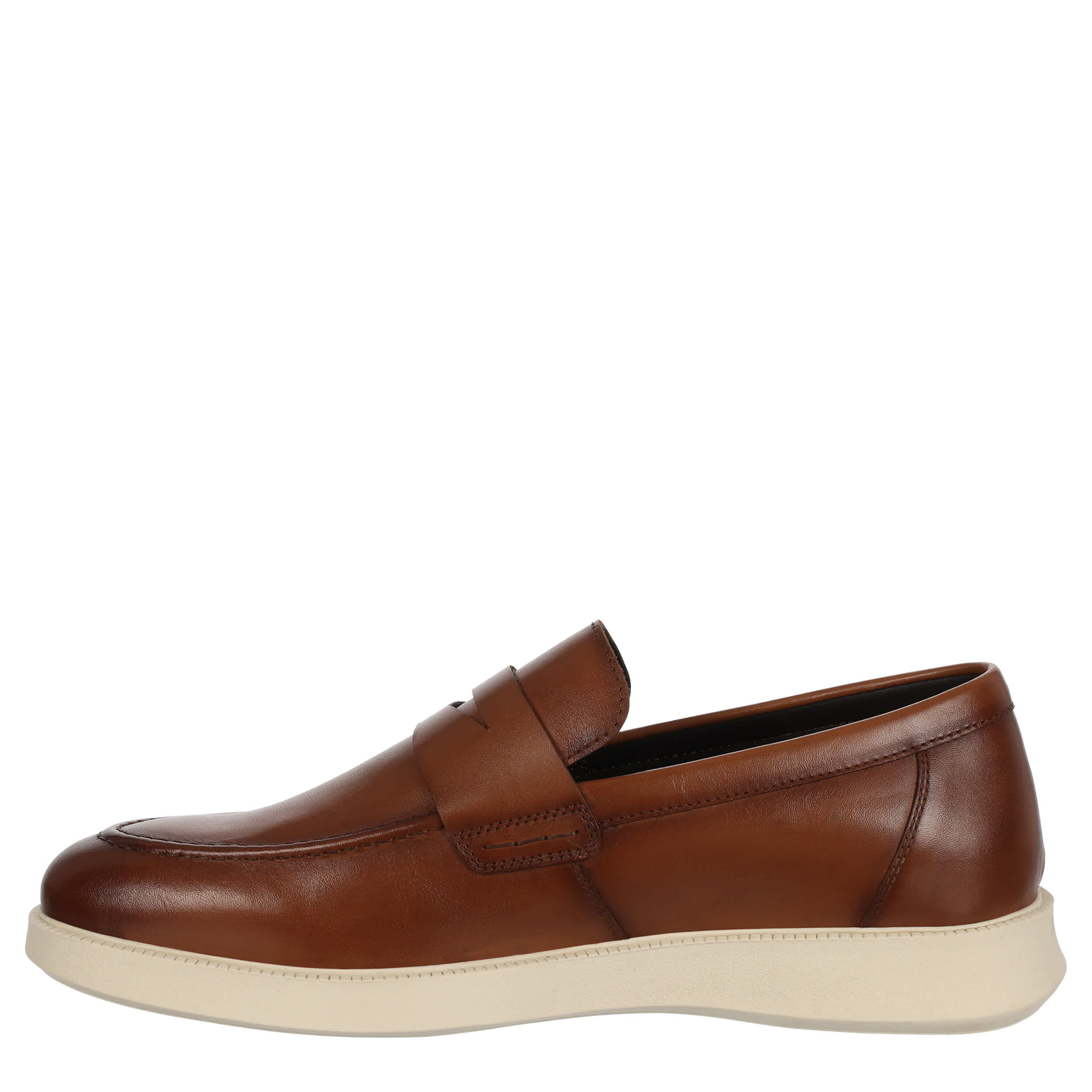 FRANCO FORTINI-MENS WANSTEAD PENNY LOAFER-COGNAC & 