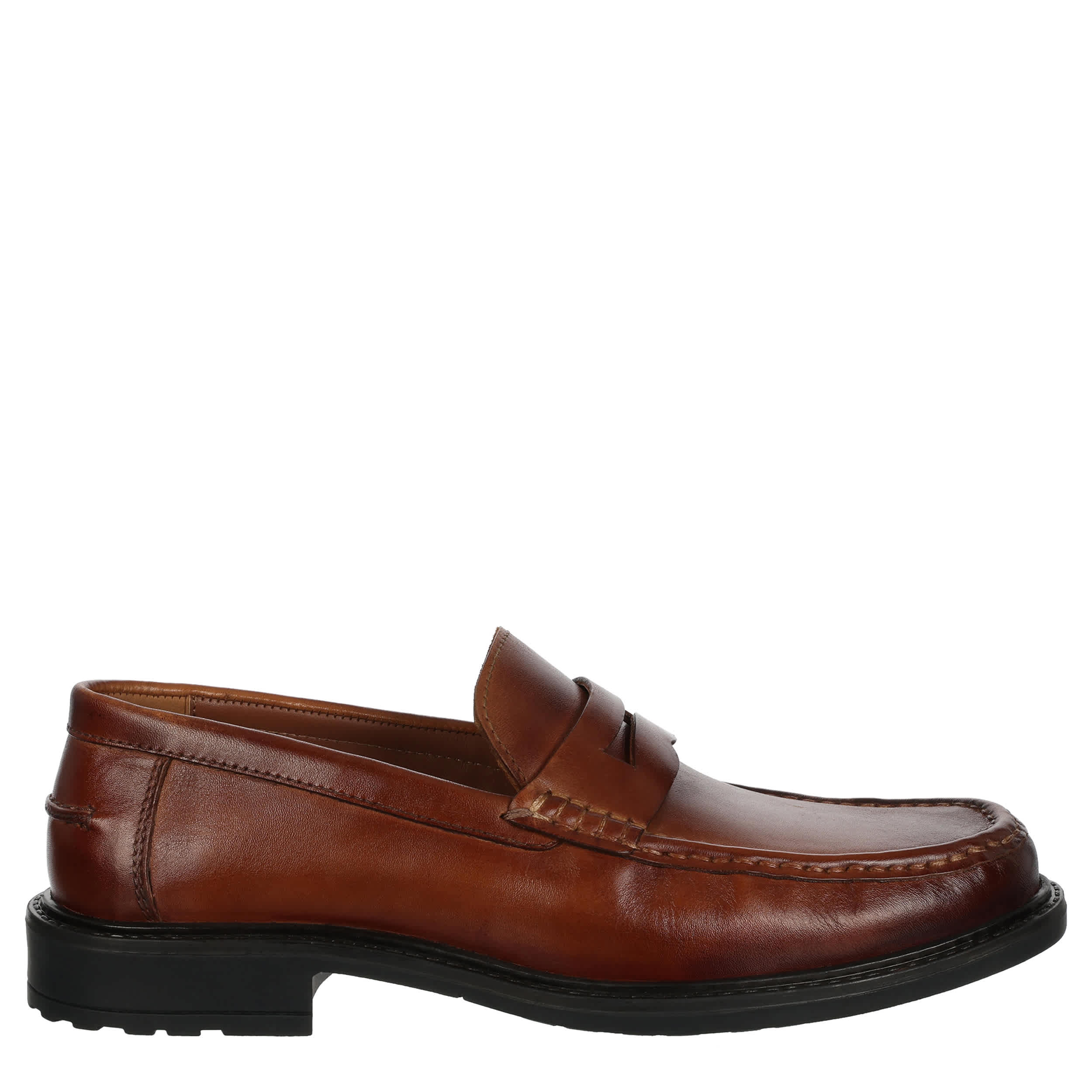 FRANCO FORTINI-MENS PENNY LOAFER-TAN & 