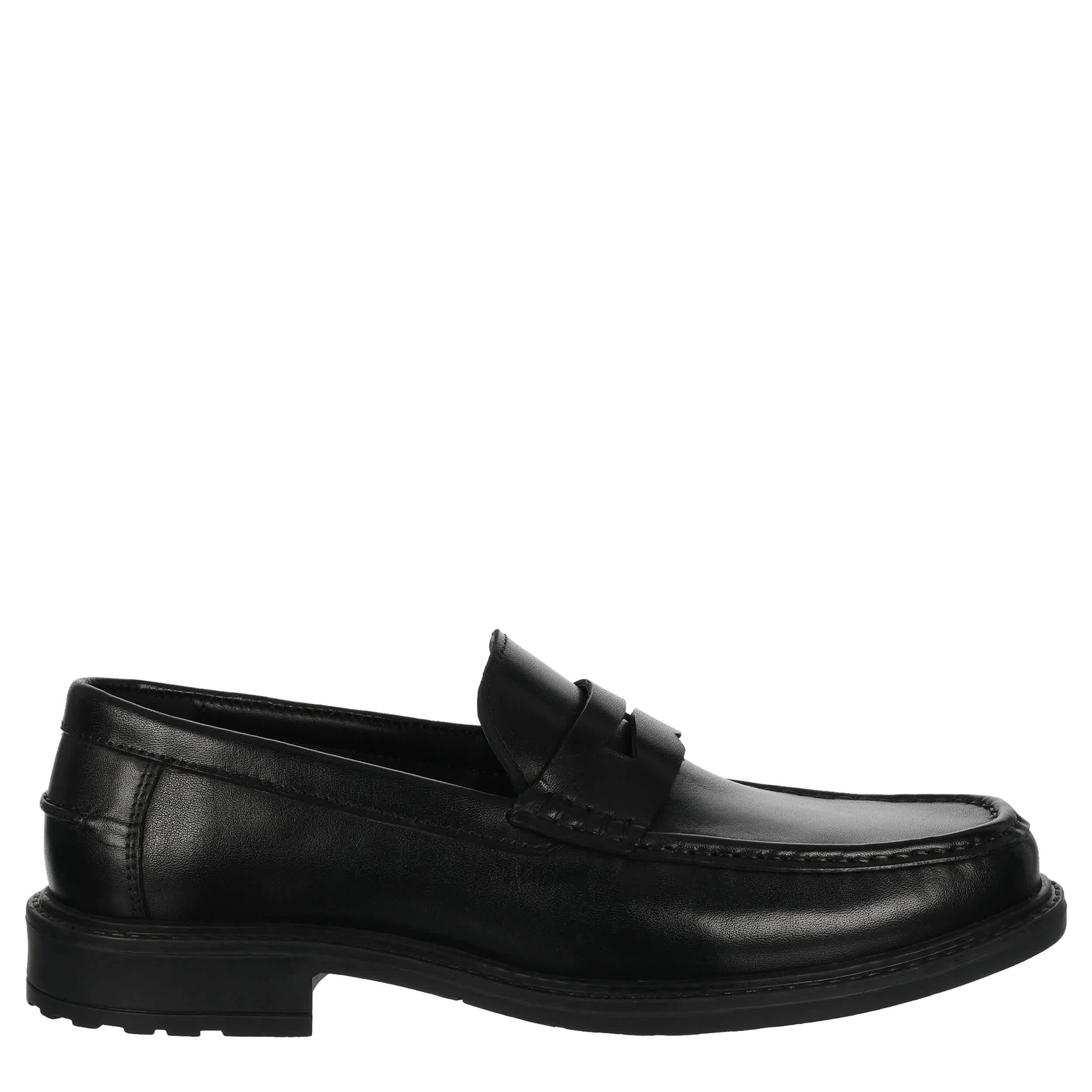 FRANCO FORTINI-MENS PENNY LOAFER-BLACK & 