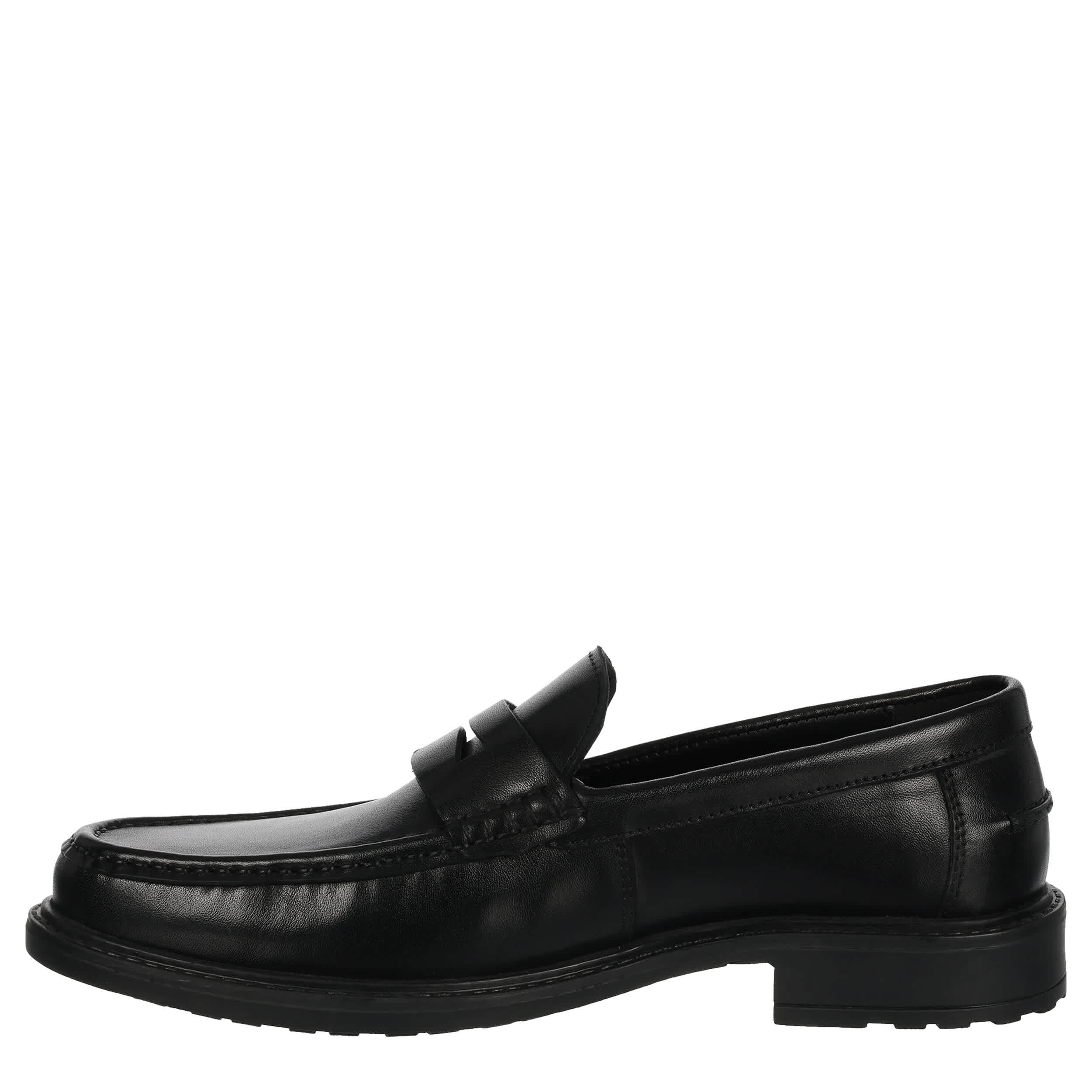 FRANCO FORTINI-MENS PENNY LOAFER-BLACK & 