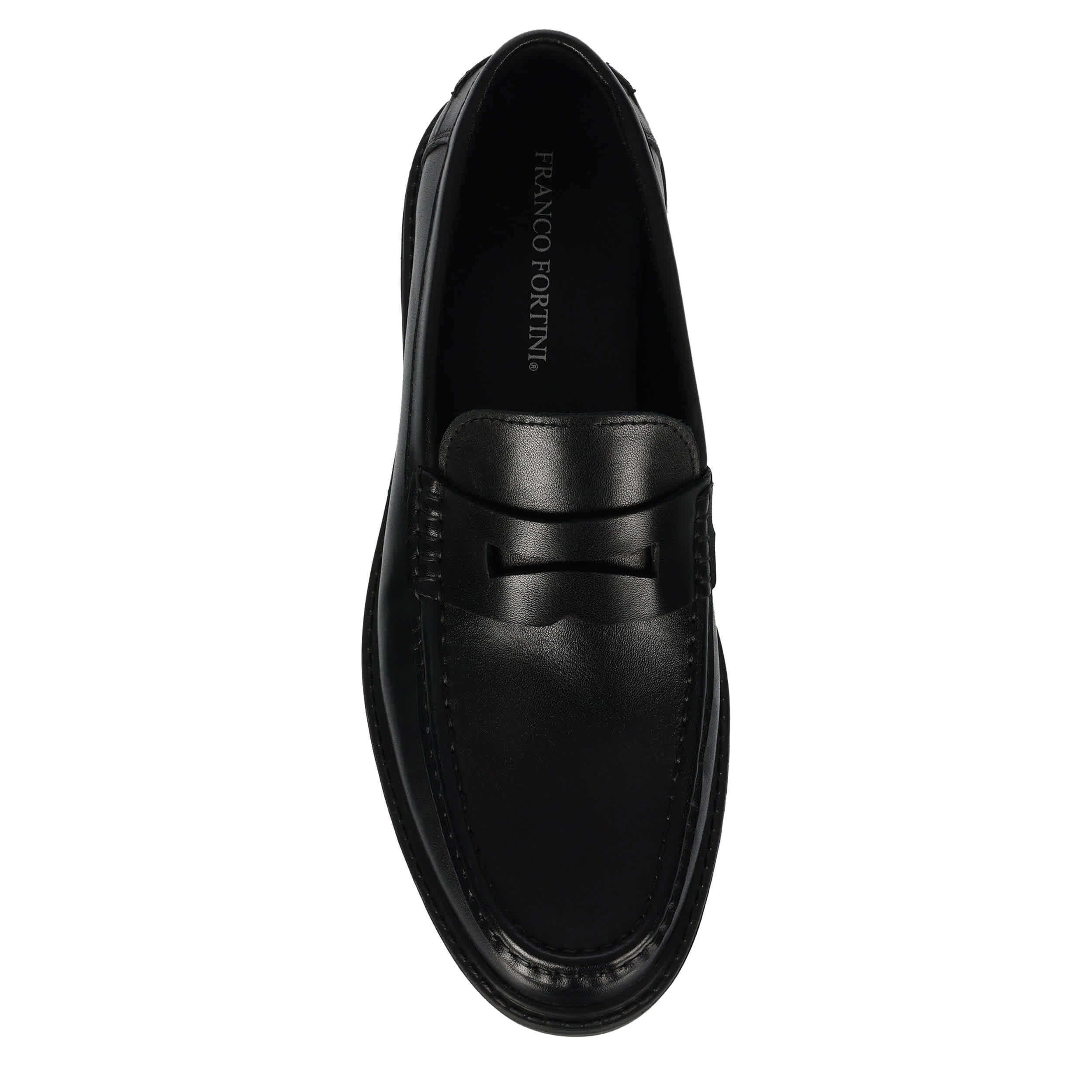 FRANCO FORTINI-MENS PENNY LOAFER-BLACK & 