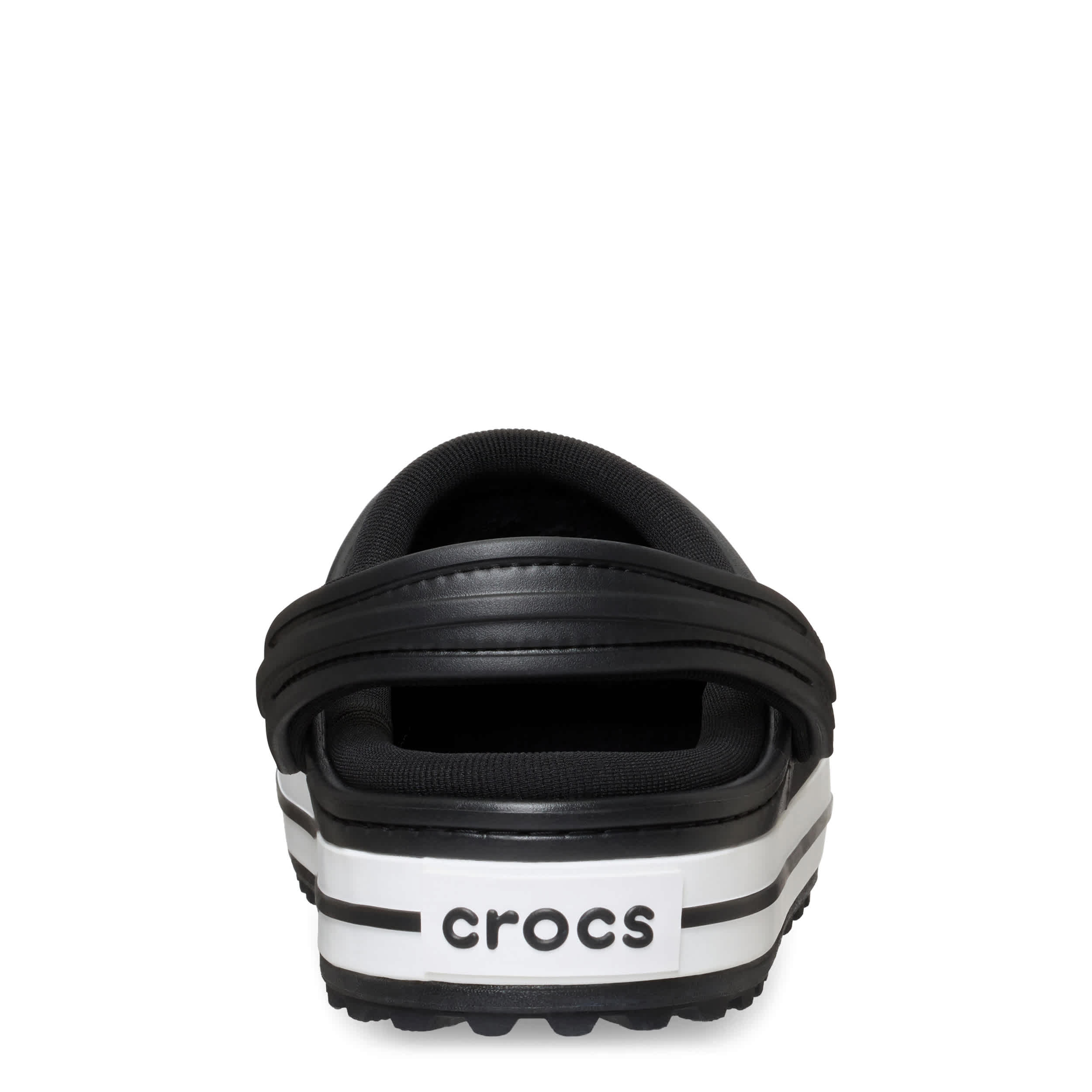 CROCS-MENS CROCBAND CLUB CLOG-BLACK & WHITE