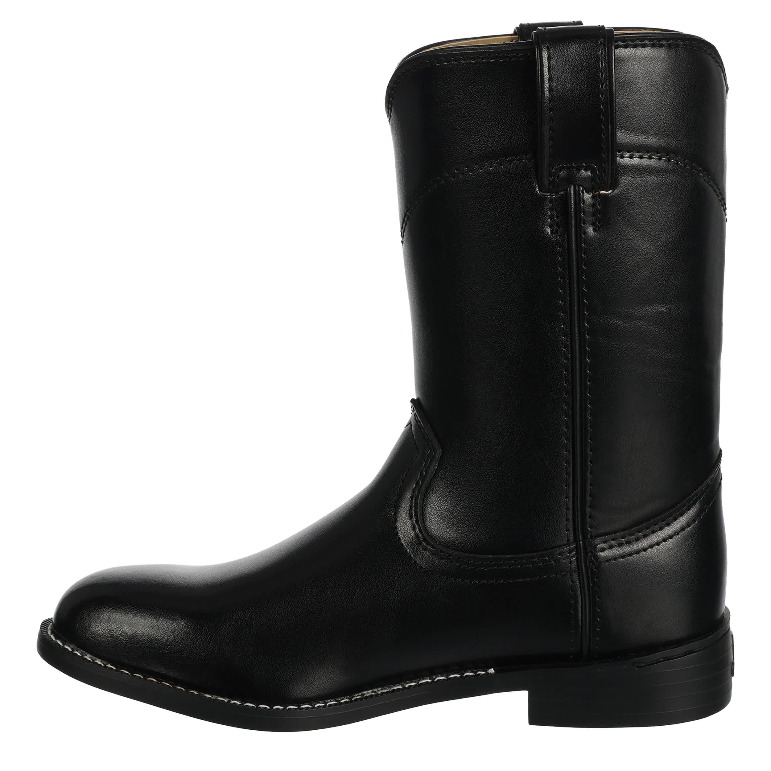 JUSTIN-MENS TEMPLE WESTERN BOOT-BLACK & 