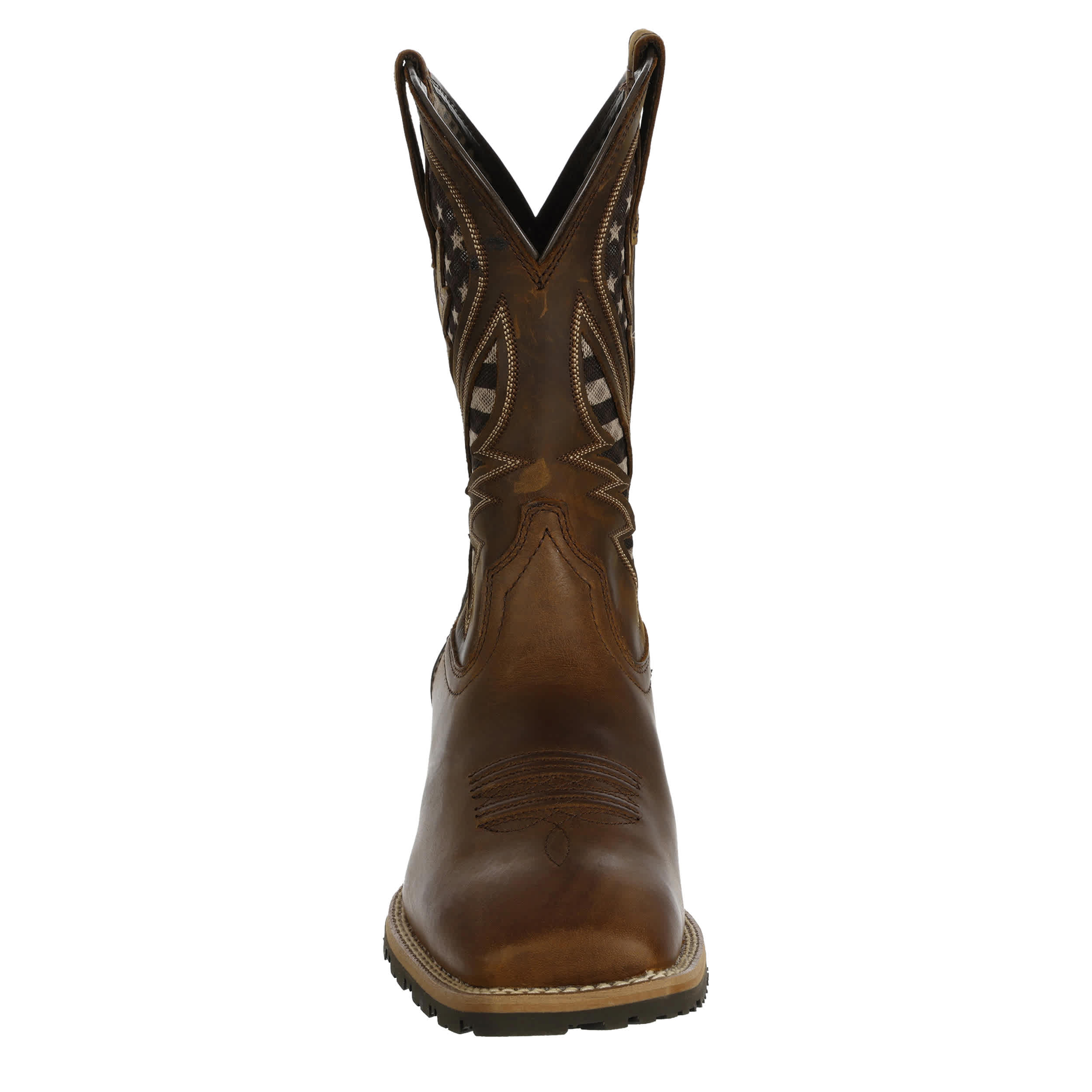ARIAT-MENS HYBRID VENTTEK SQUARE TOE WESTERN BOOT-BROWN & 