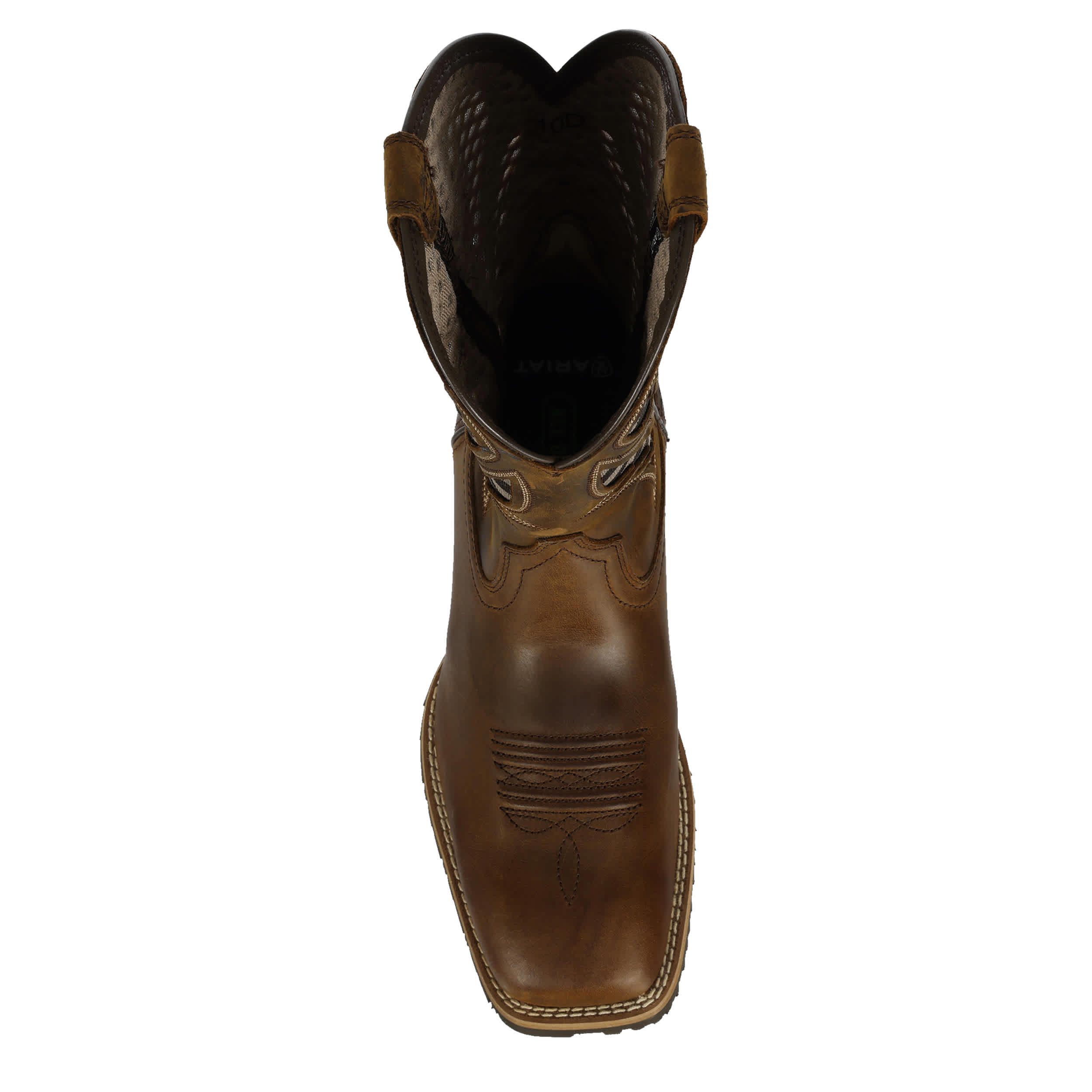 ARIAT-MENS HYBRID VENTTEK SQUARE TOE WESTERN BOOT-BROWN & 