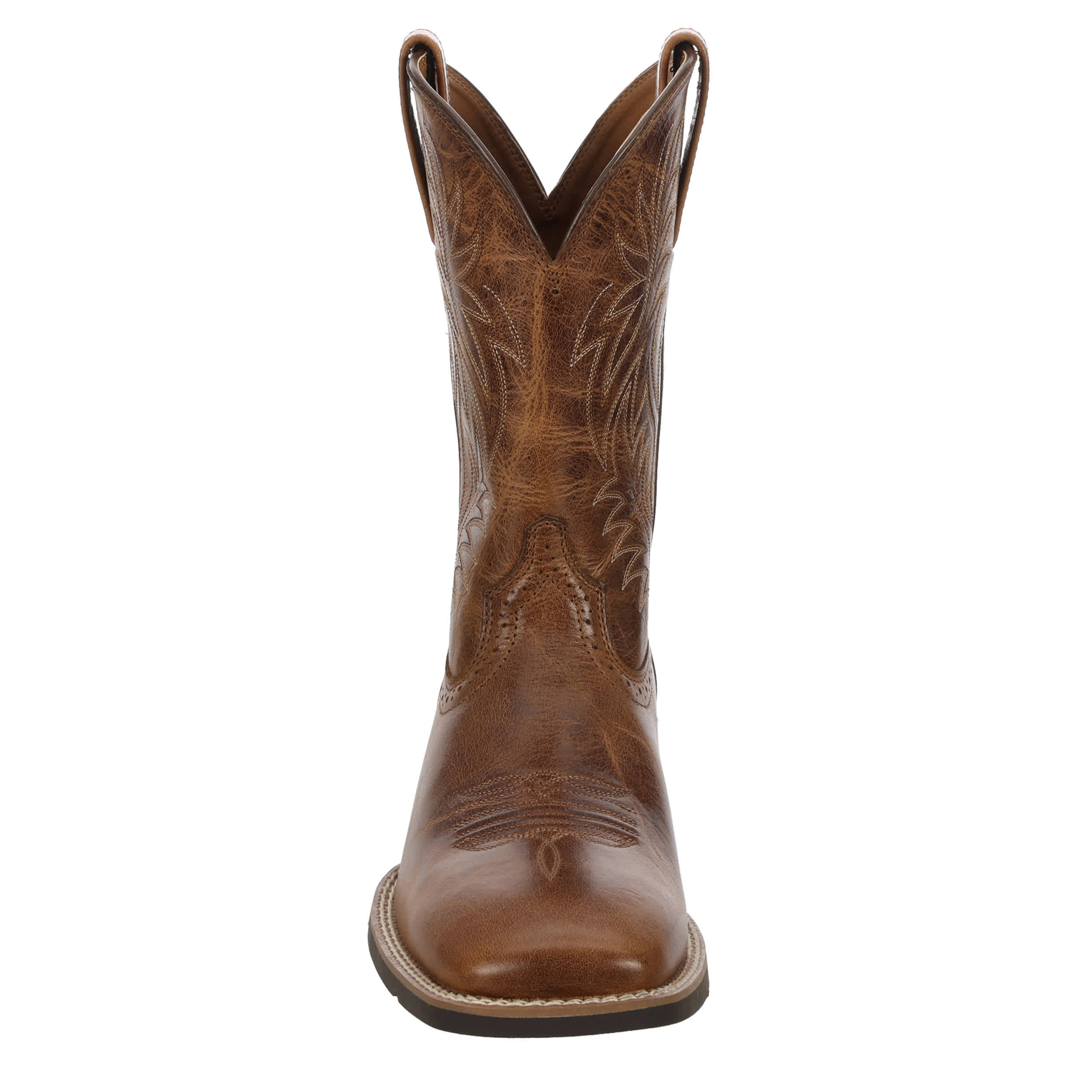 ARIAT-MENS SPORT WESTERN SQUARE TOE WESTERN BOOT-DARK TAN & 