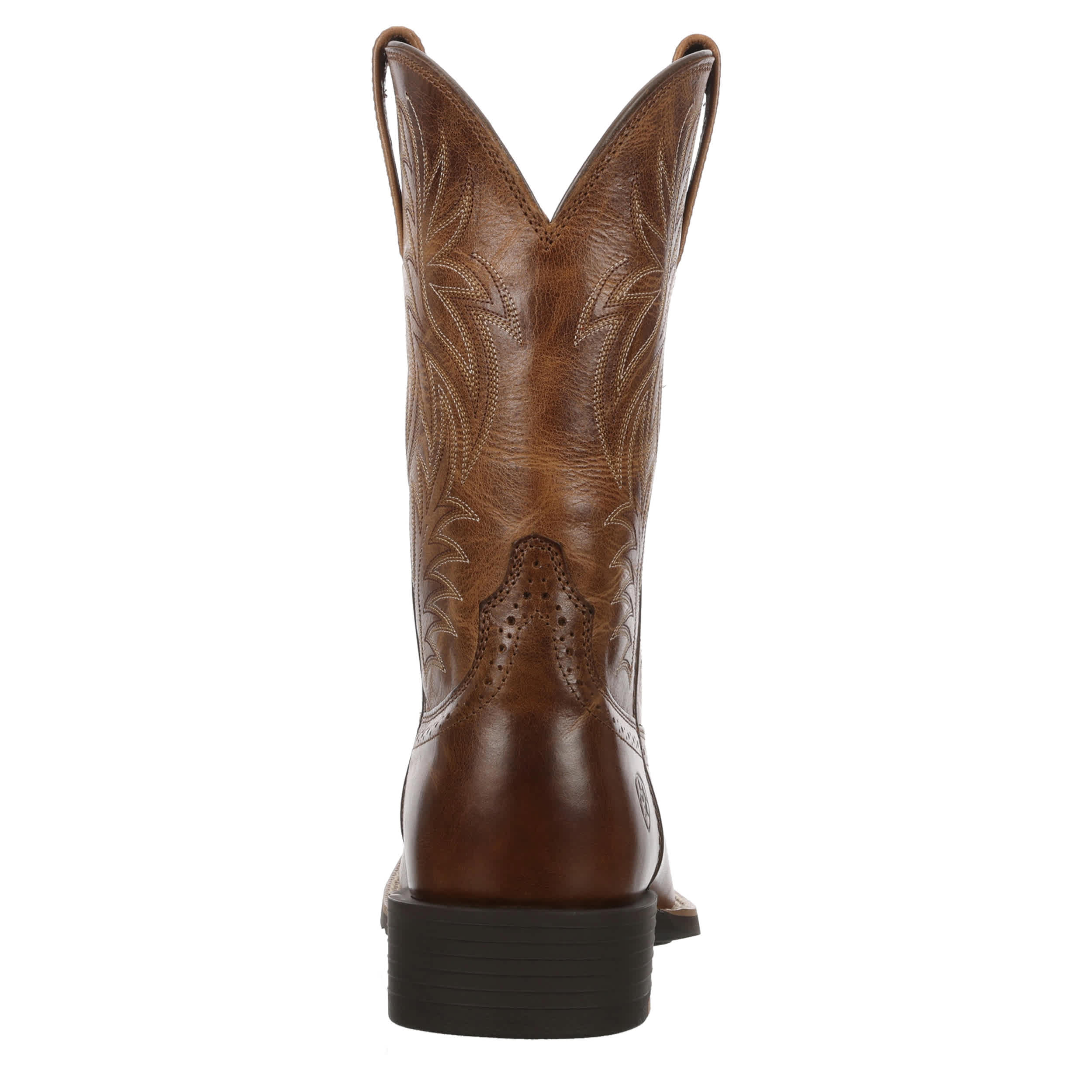 ARIAT-MENS SPORT WESTERN SQUARE TOE WESTERN BOOT-DARK TAN & 