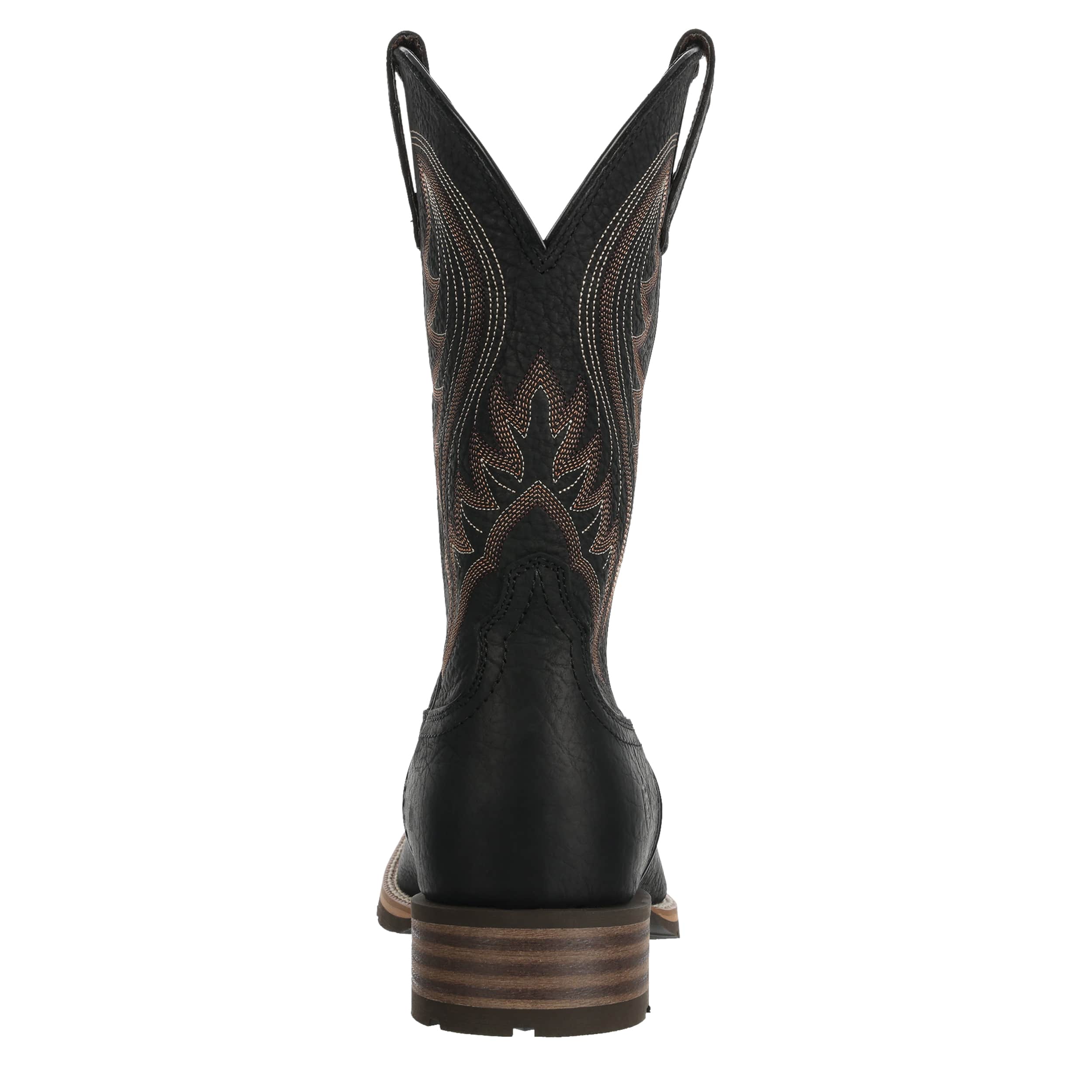 ARIAT-MENS HYBRID RANCHER SQUARE TOE WESTERN BOOT-BLACK & 