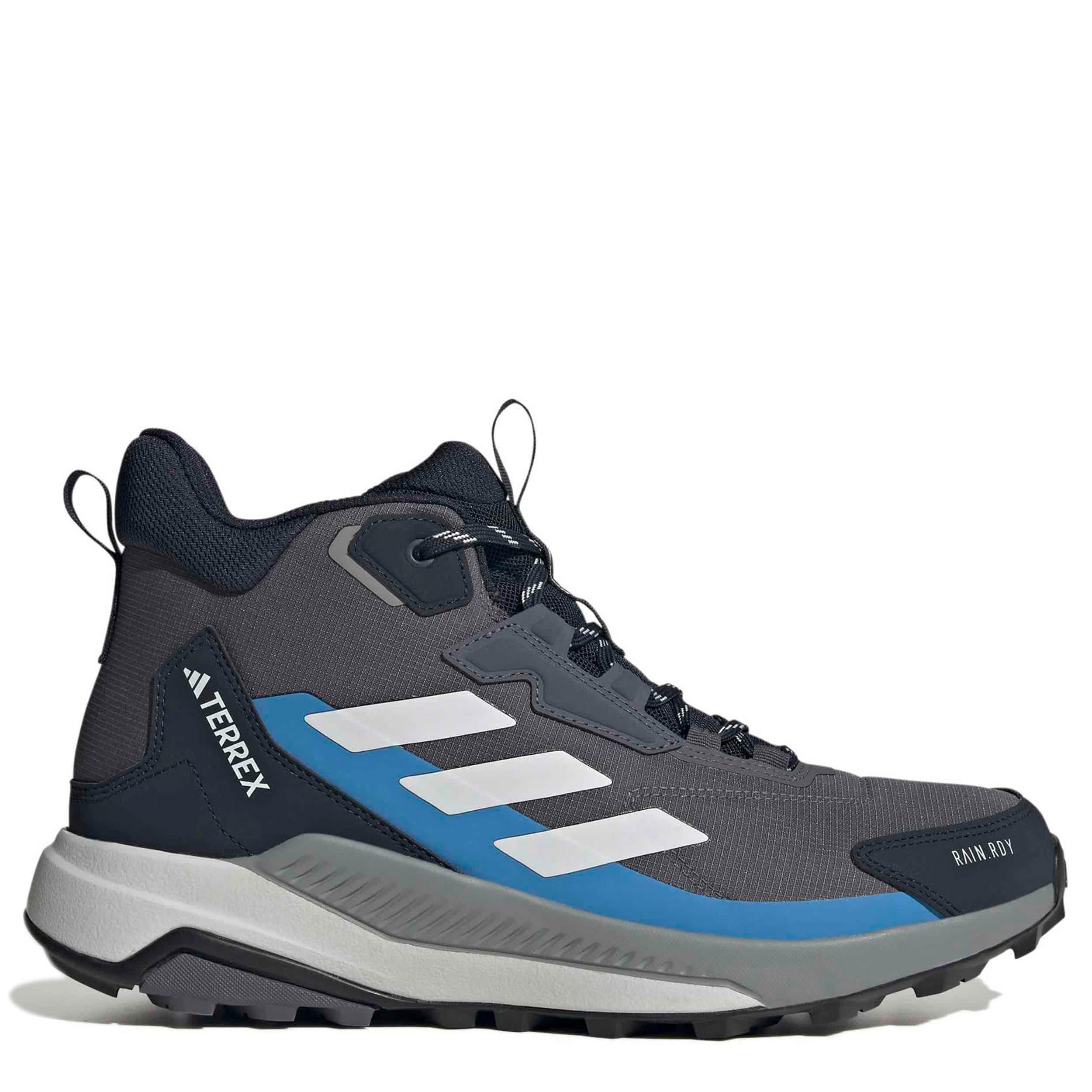 ADIDAS-MENS TERREX ANYLANDER RAIN.RDY MID HIKING BOOT-BLACK & GREY