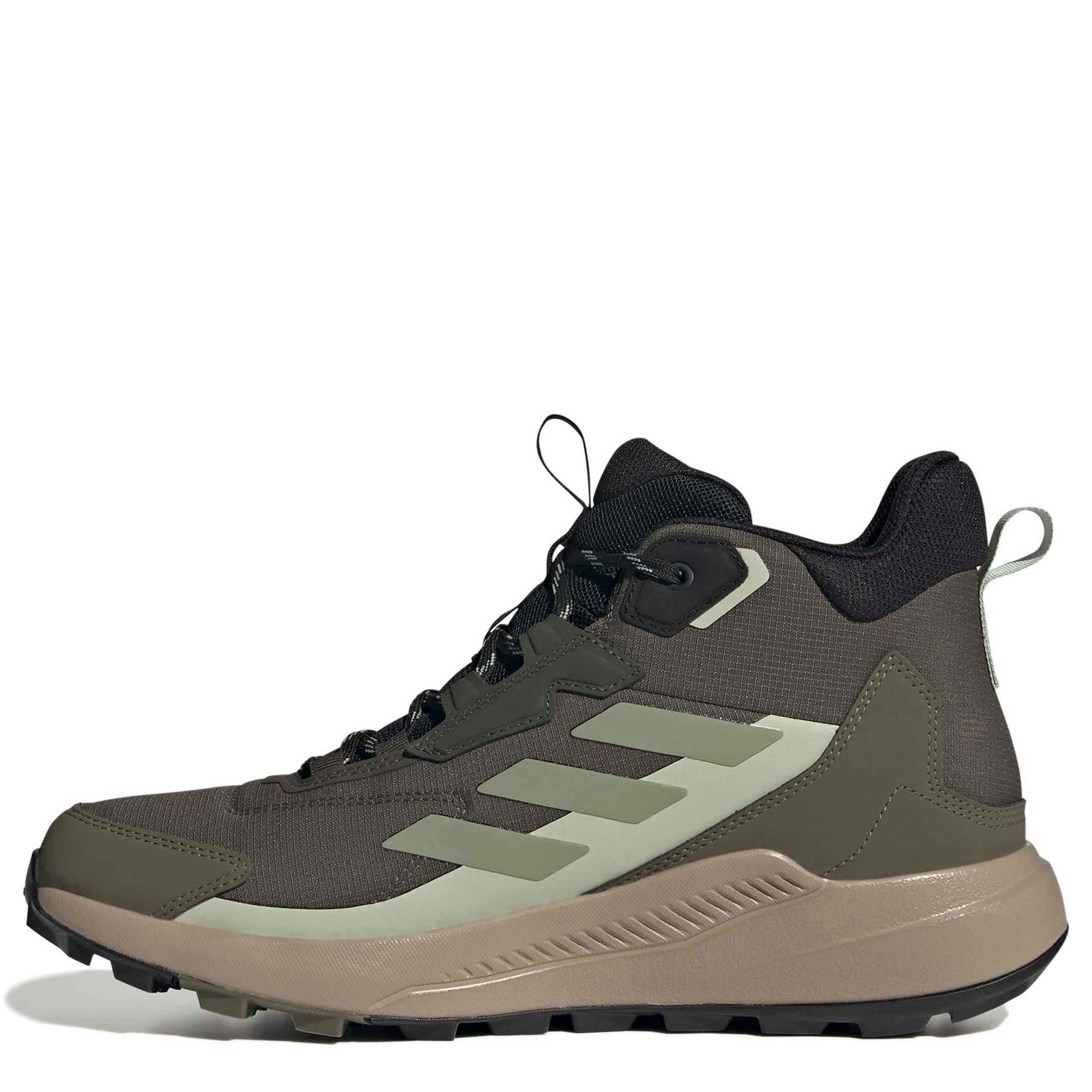 ADIDAS-MENS TERREX ANYLANDER RAIN.RDY MID HIKING BOOT-OLIVE & GREEN