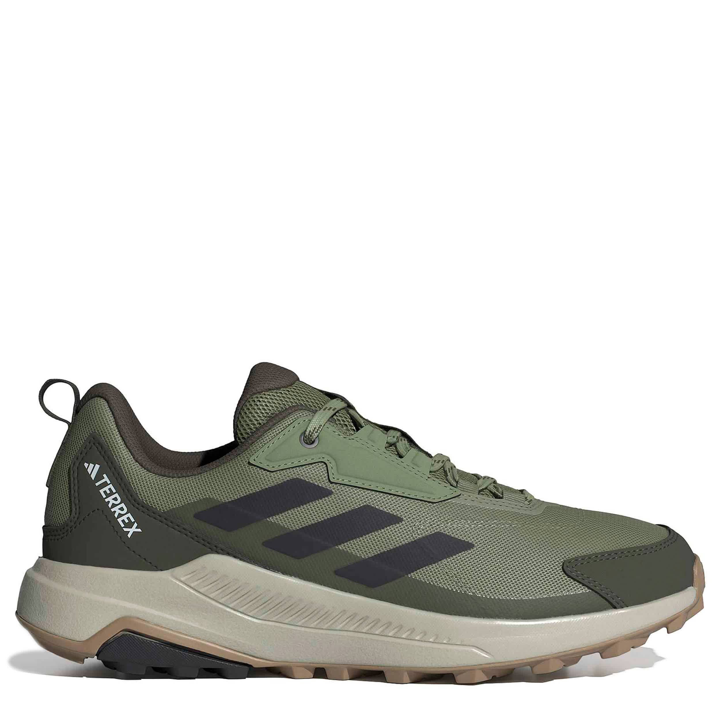 ADIDAS-MENS TERREX ANYLANDER HIKING SHOE-GREEN & DARK GREY