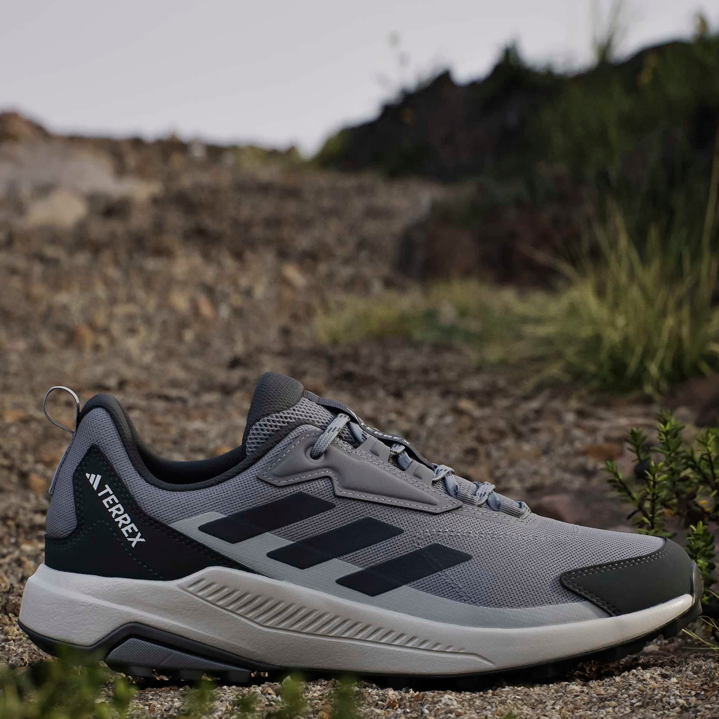 ADIDAS-MENS TERREX ANYLANDER HIKING SHOE-GREY & NAVY