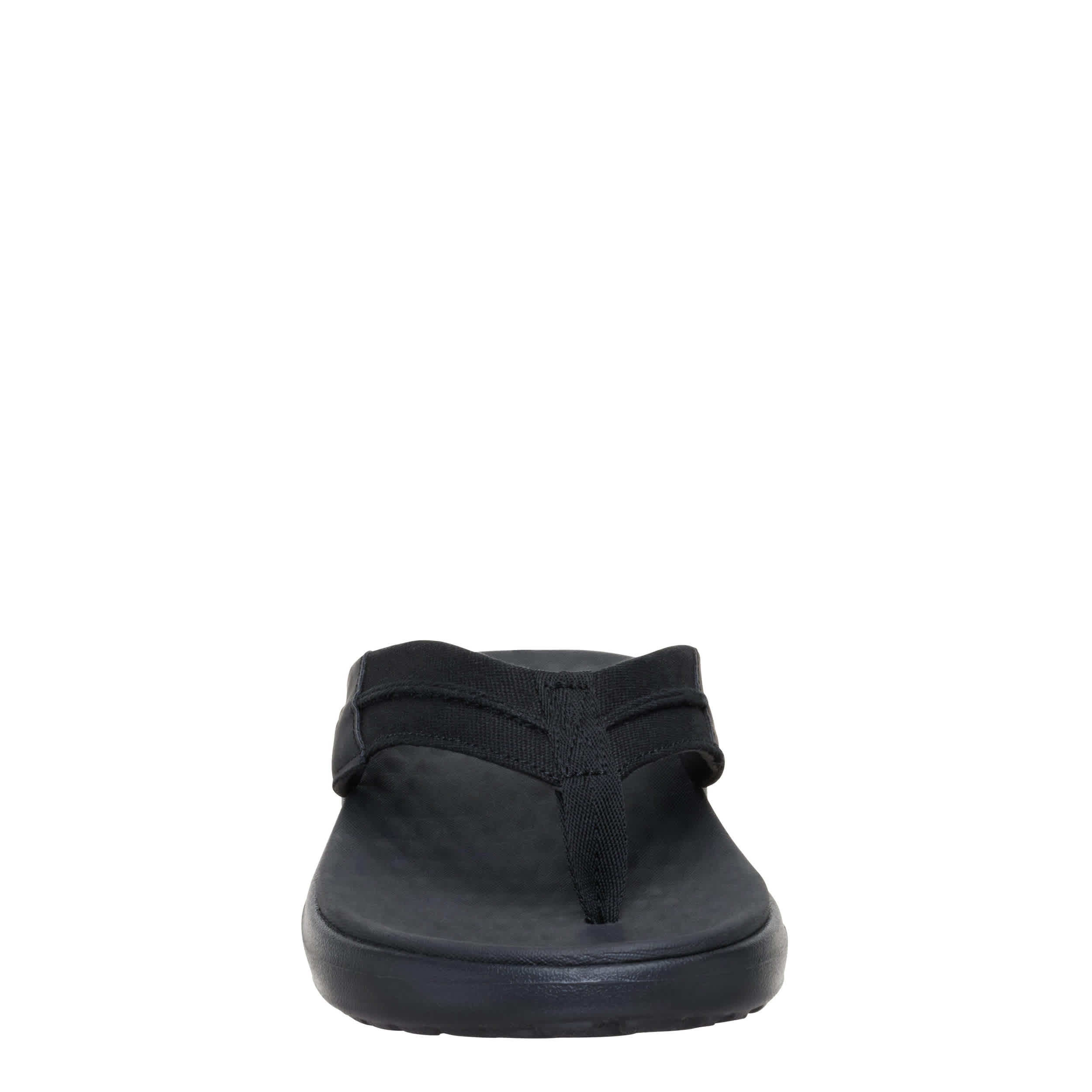 HEYDUDE-MENS FINN FLIP FLOP SANDAL-BLACK & BLACK