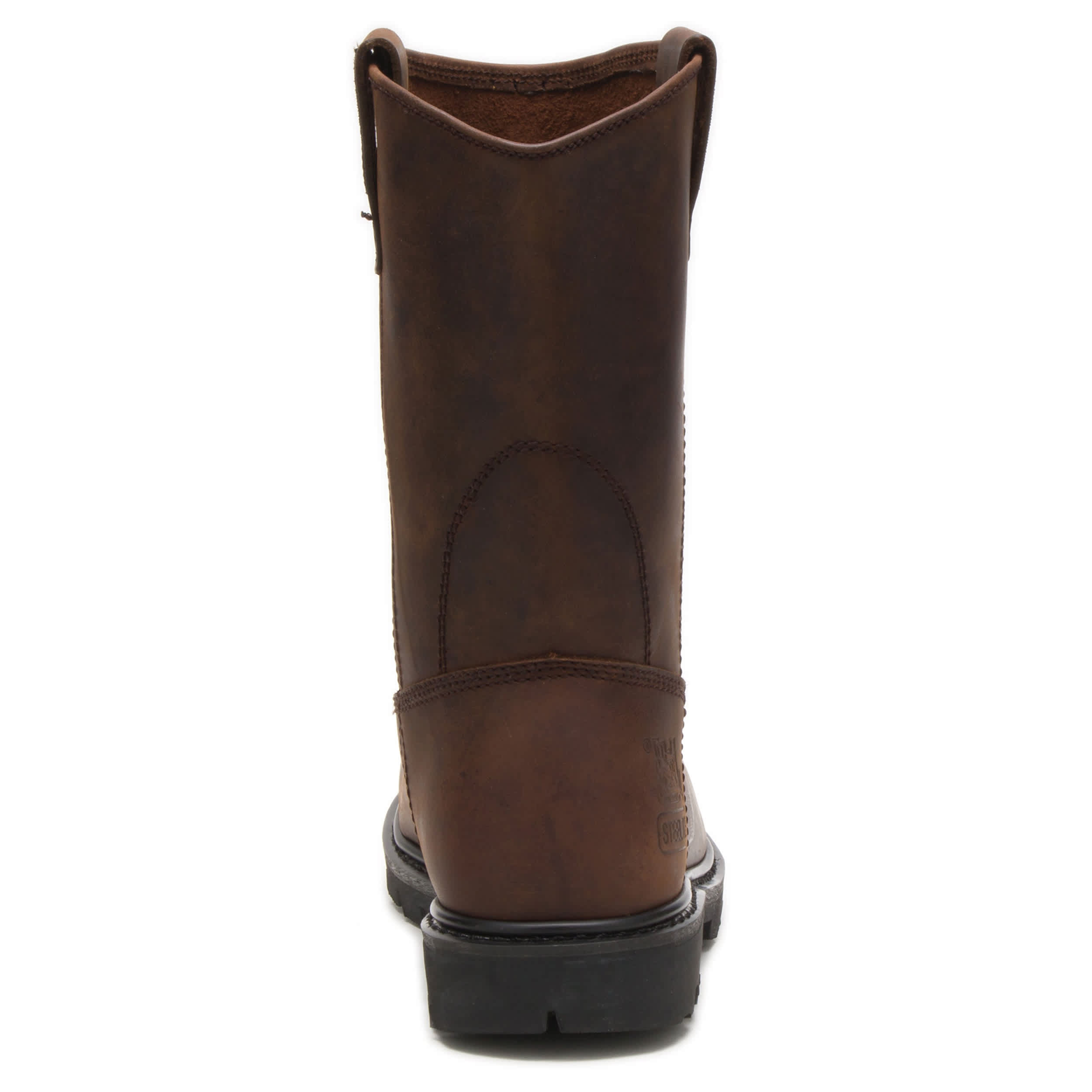 CATERPILLAR-MENS REVOLVER STEEL TOE WORK BOOT-DARK BROWN & 