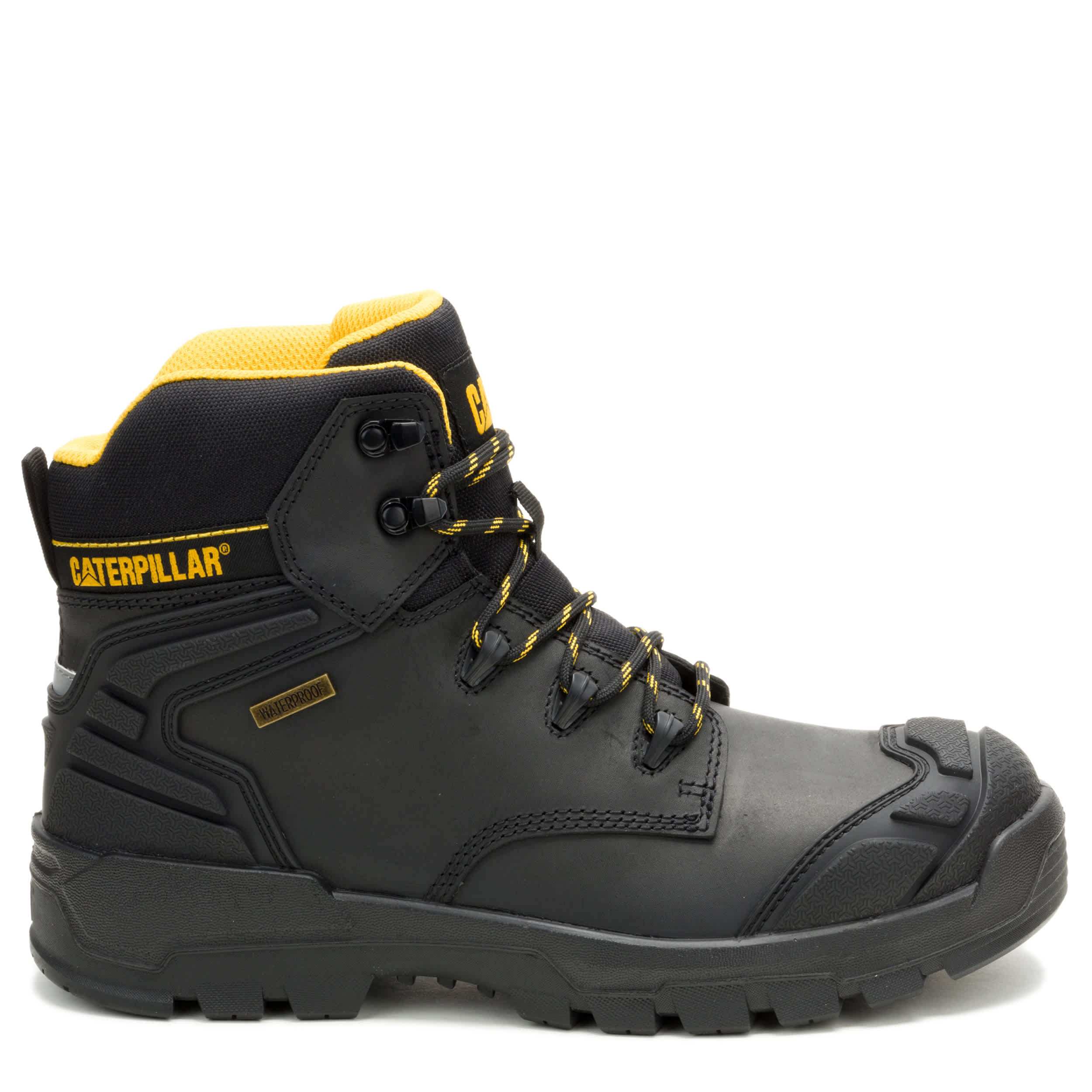 CATERPILLAR-MENS STRIVER XL 6" STEEL TOE WORK BOOT-BLACK & 