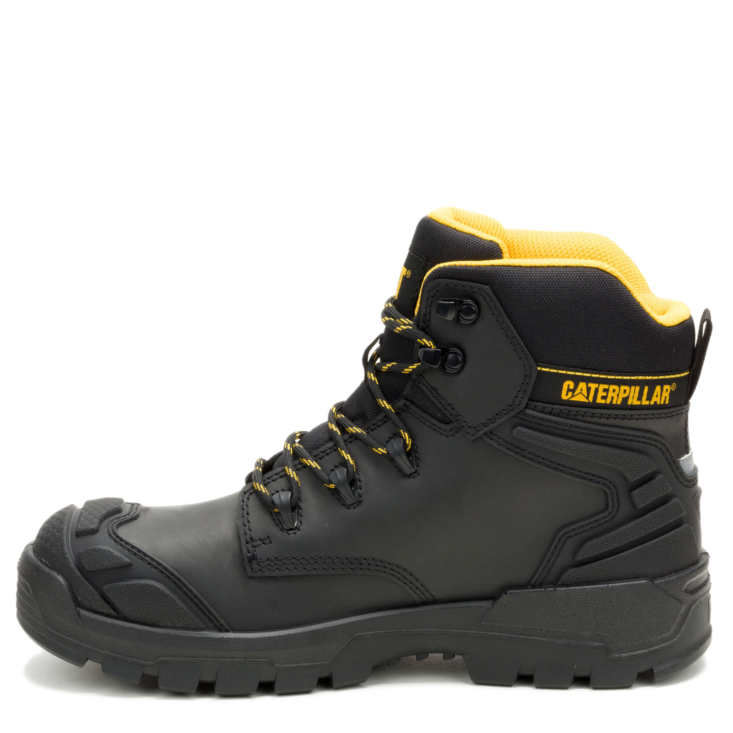 CATERPILLAR-MENS STRIVER XL 6" STEEL TOE WORK BOOT-BLACK & 