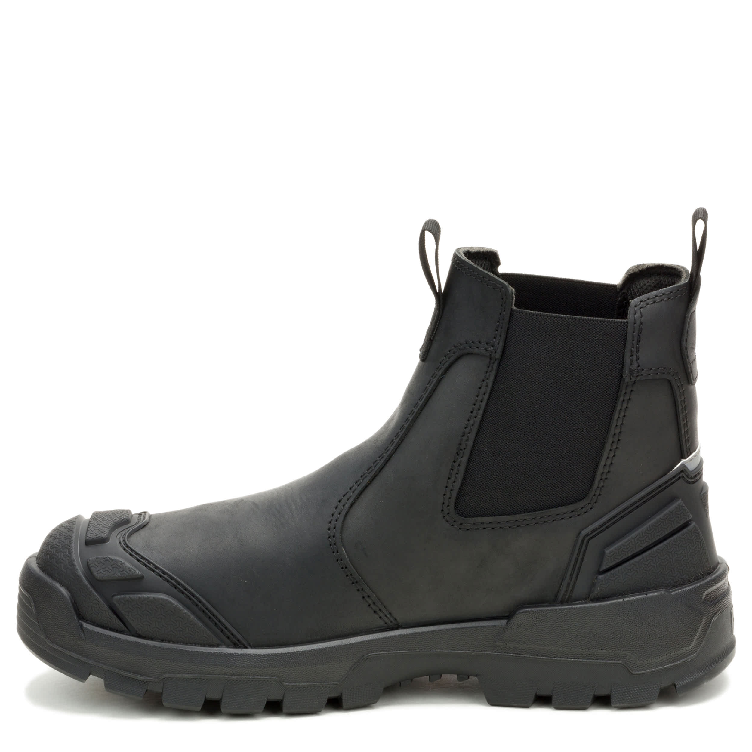 CATERPILLAR-MENS STRIVER CHELSEA XL STEEL TOE WORK BOOT-BLACK & 