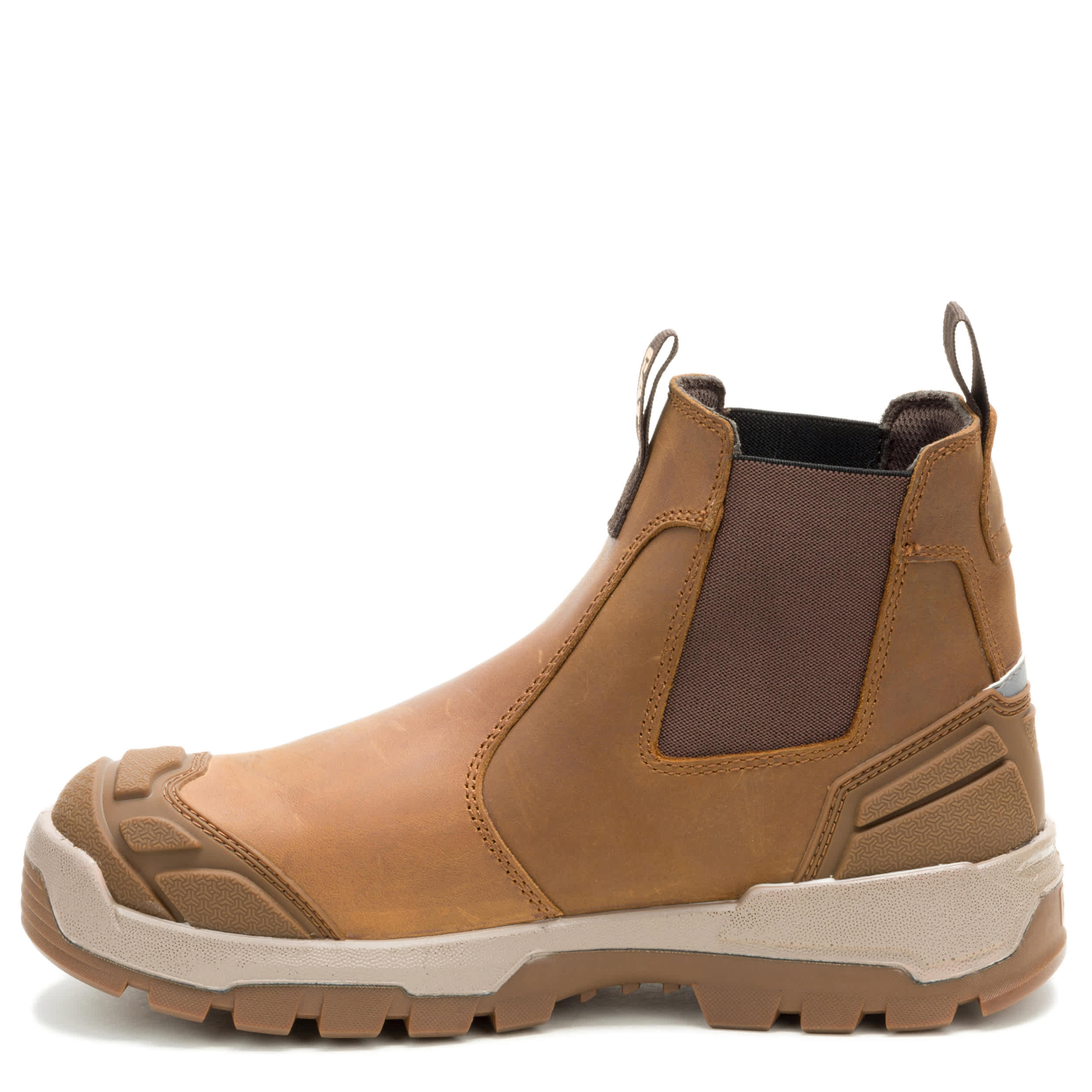 CATERPILLAR-MENS STRIVER CHELSEA XL STEEL TOE WORK BOOT-KHAKI & 