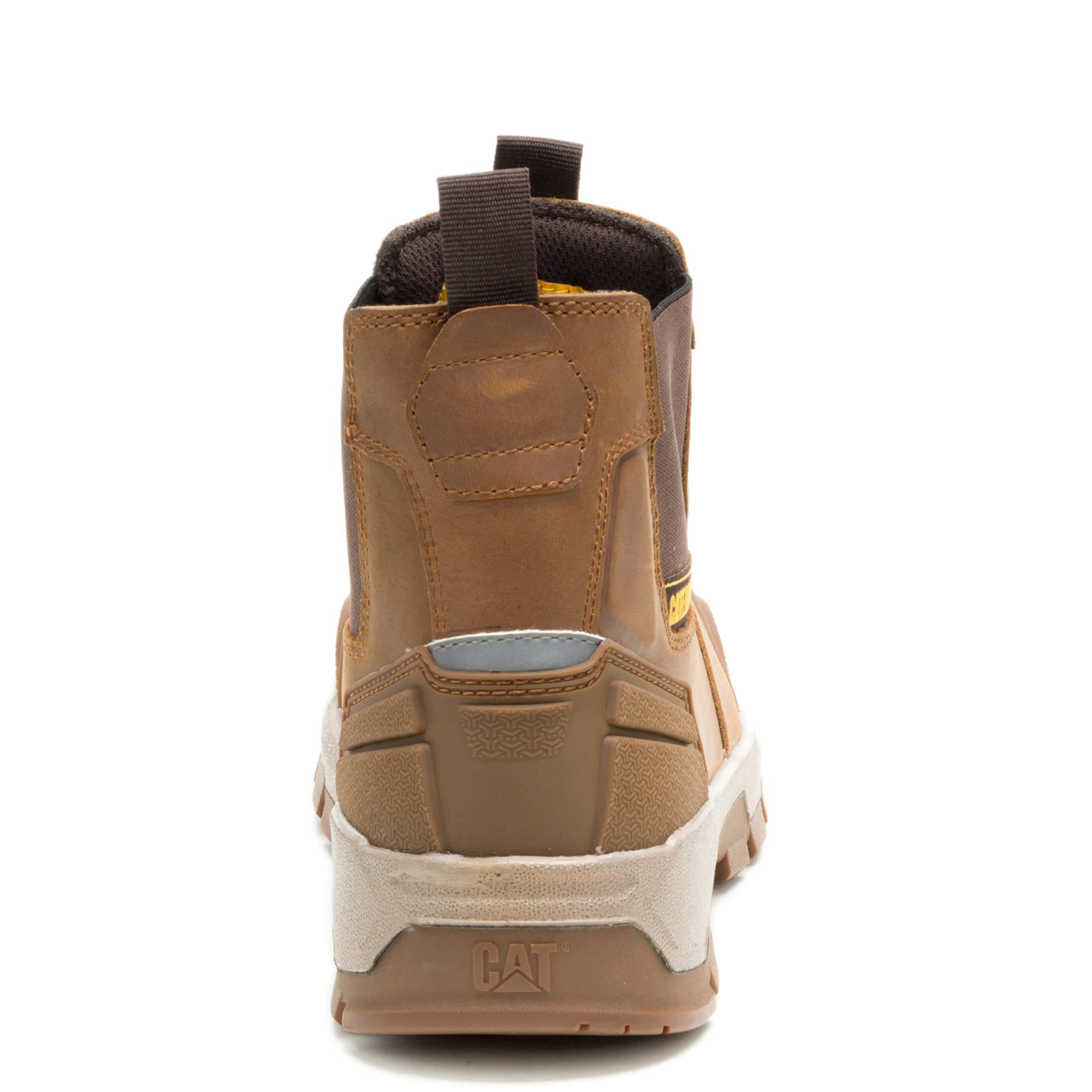 CATERPILLAR-MENS STRIVER CHELSEA XL STEEL TOE WORK BOOT-KHAKI & 