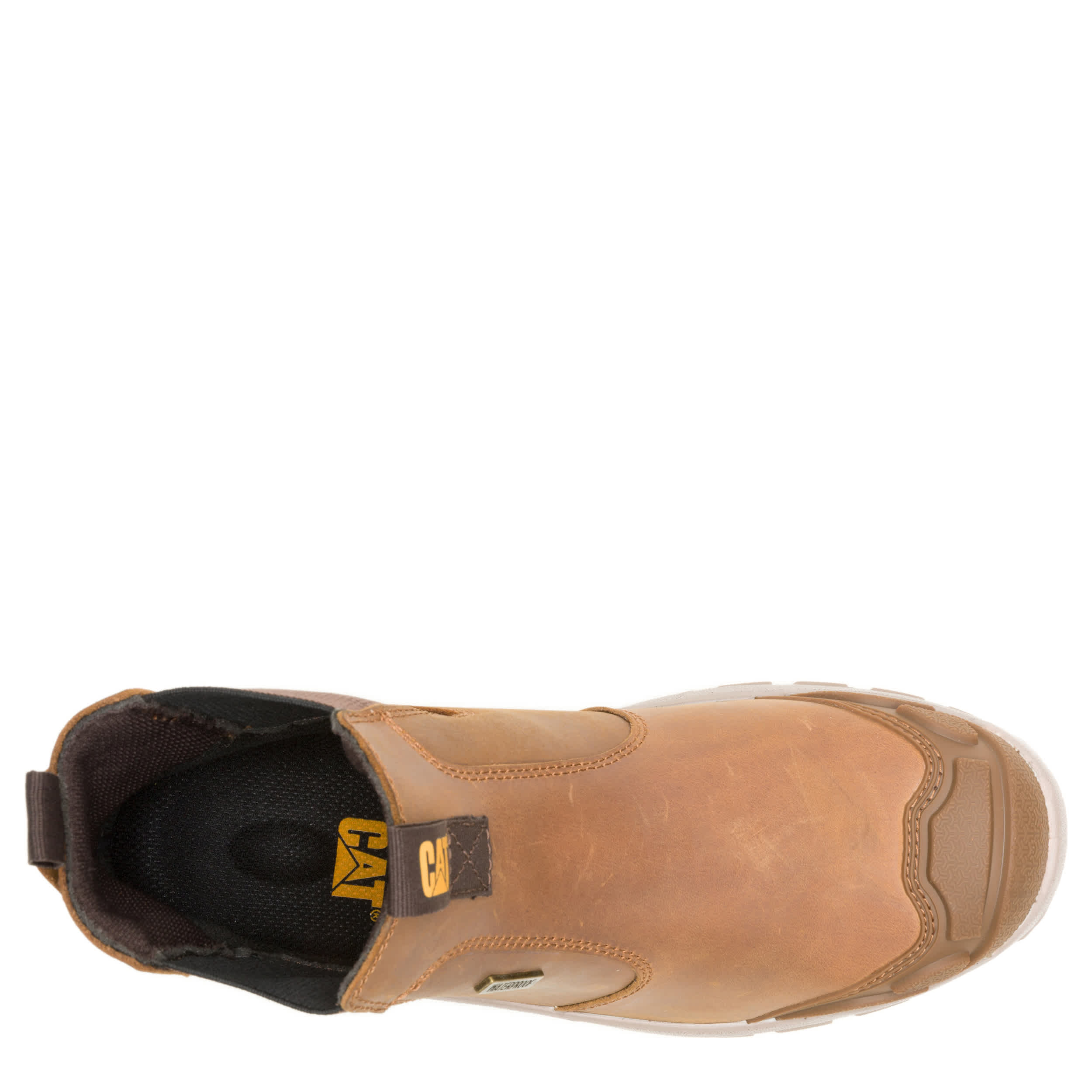 CATERPILLAR-MENS STRIVER CHELSEA XL STEEL TOE WORK BOOT-KHAKI & 
