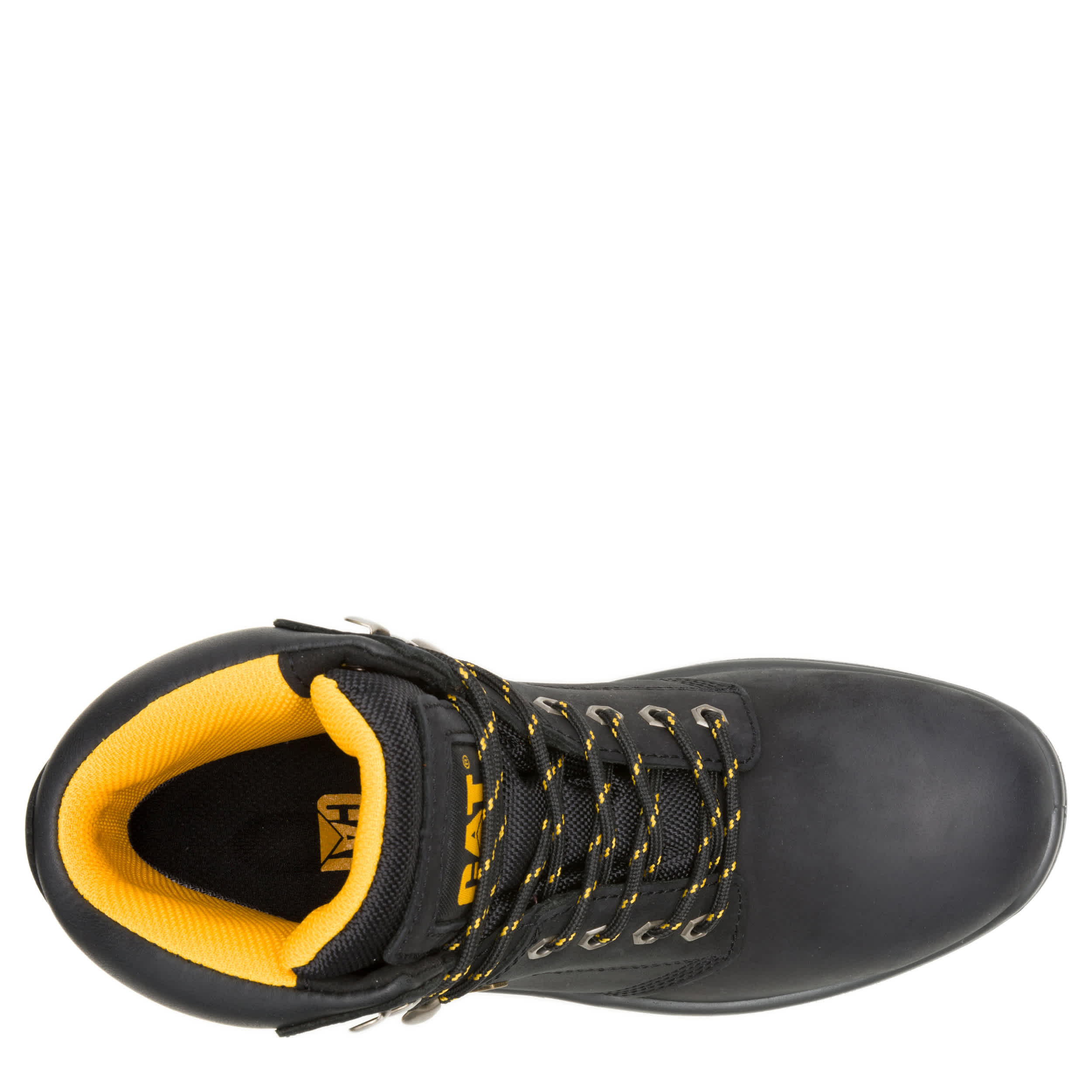 CATERPILLAR-MENS STRIVER WATERPROOF STEEL TOE WORK BOOT-BLACK & 