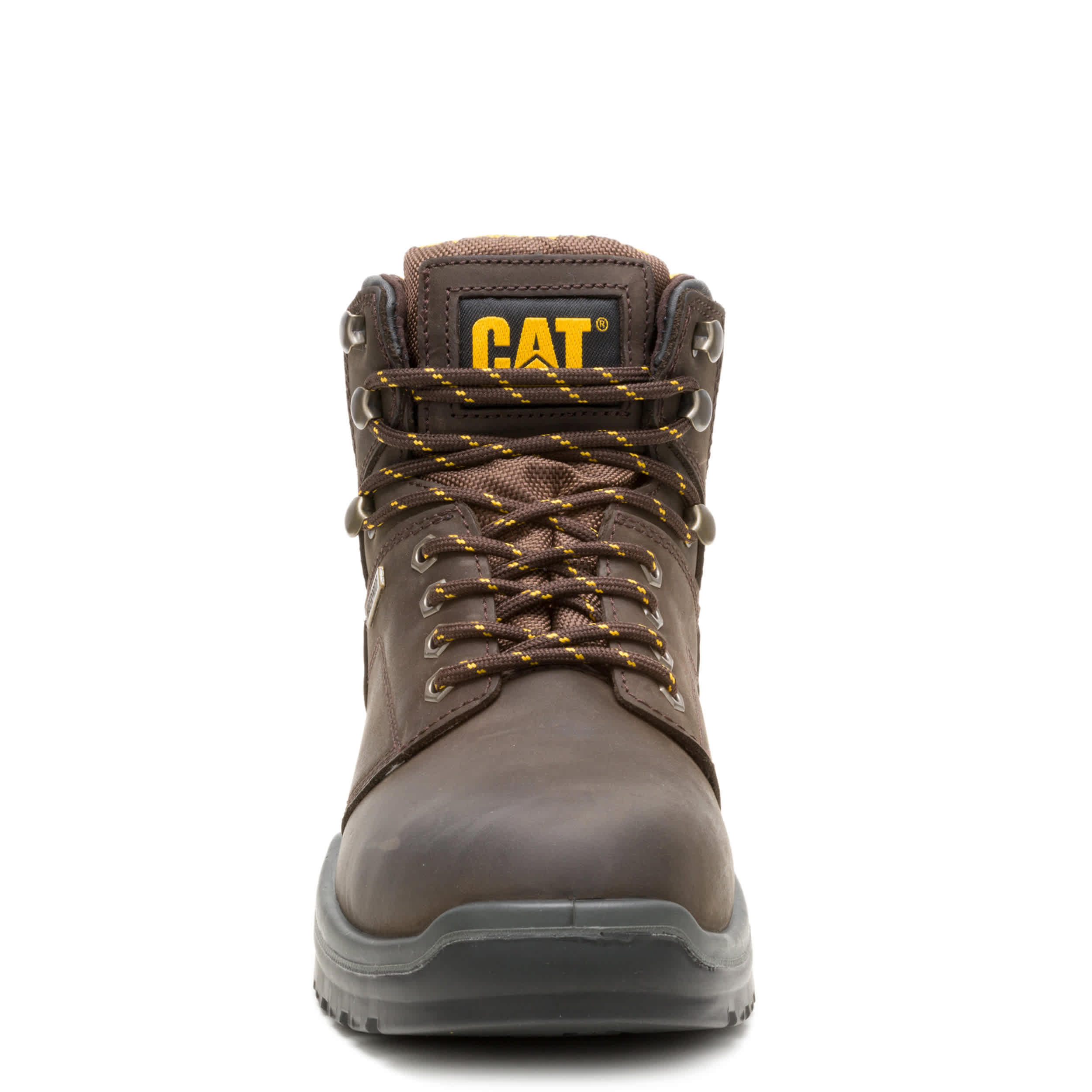 CATERPILLAR-MENS STRIVER WATERPROOF STEEL TOE WORK BOOT-BROWN & 