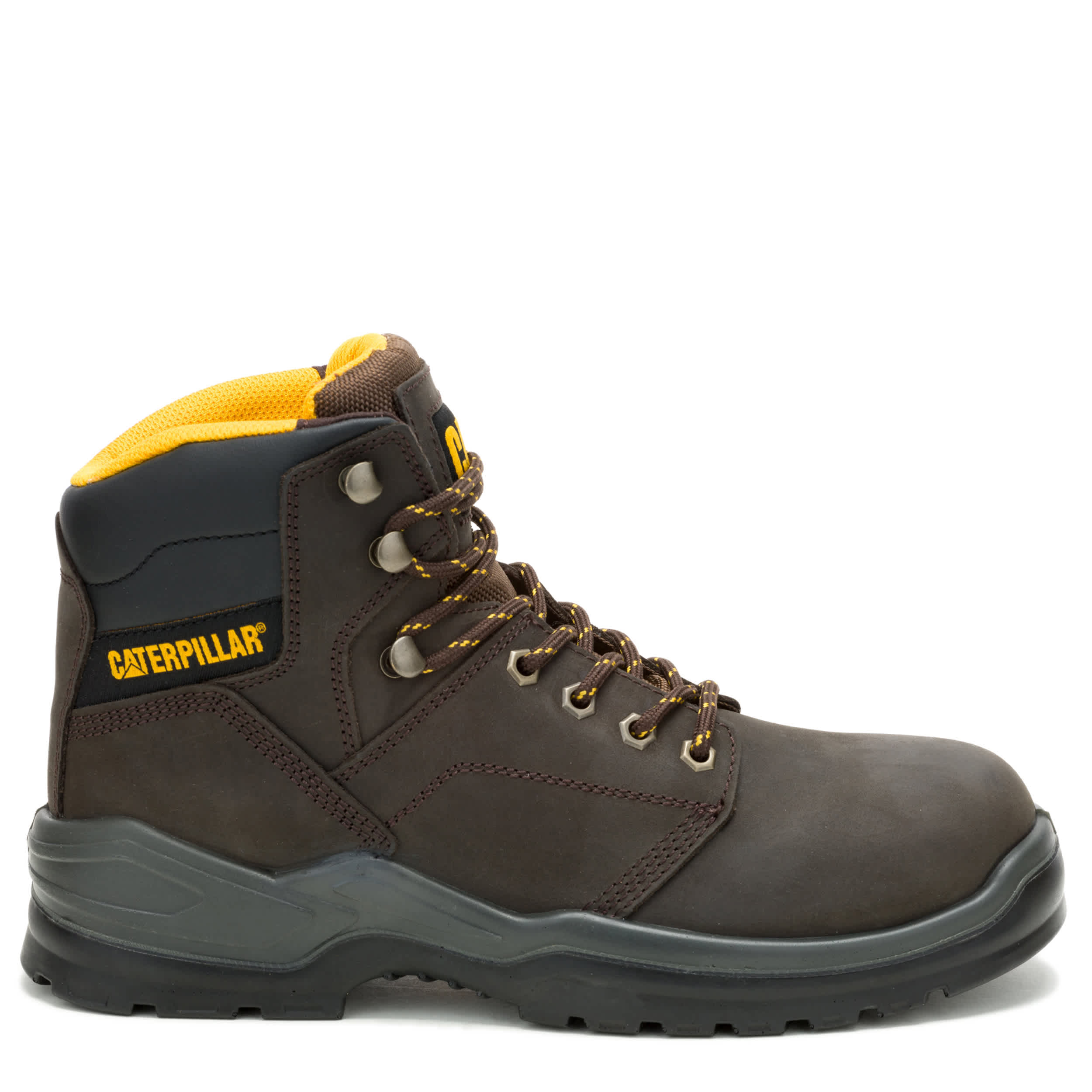 CATERPILLAR-MENS STRIVER SOFT TOE WORK BOOT-BROWN & 