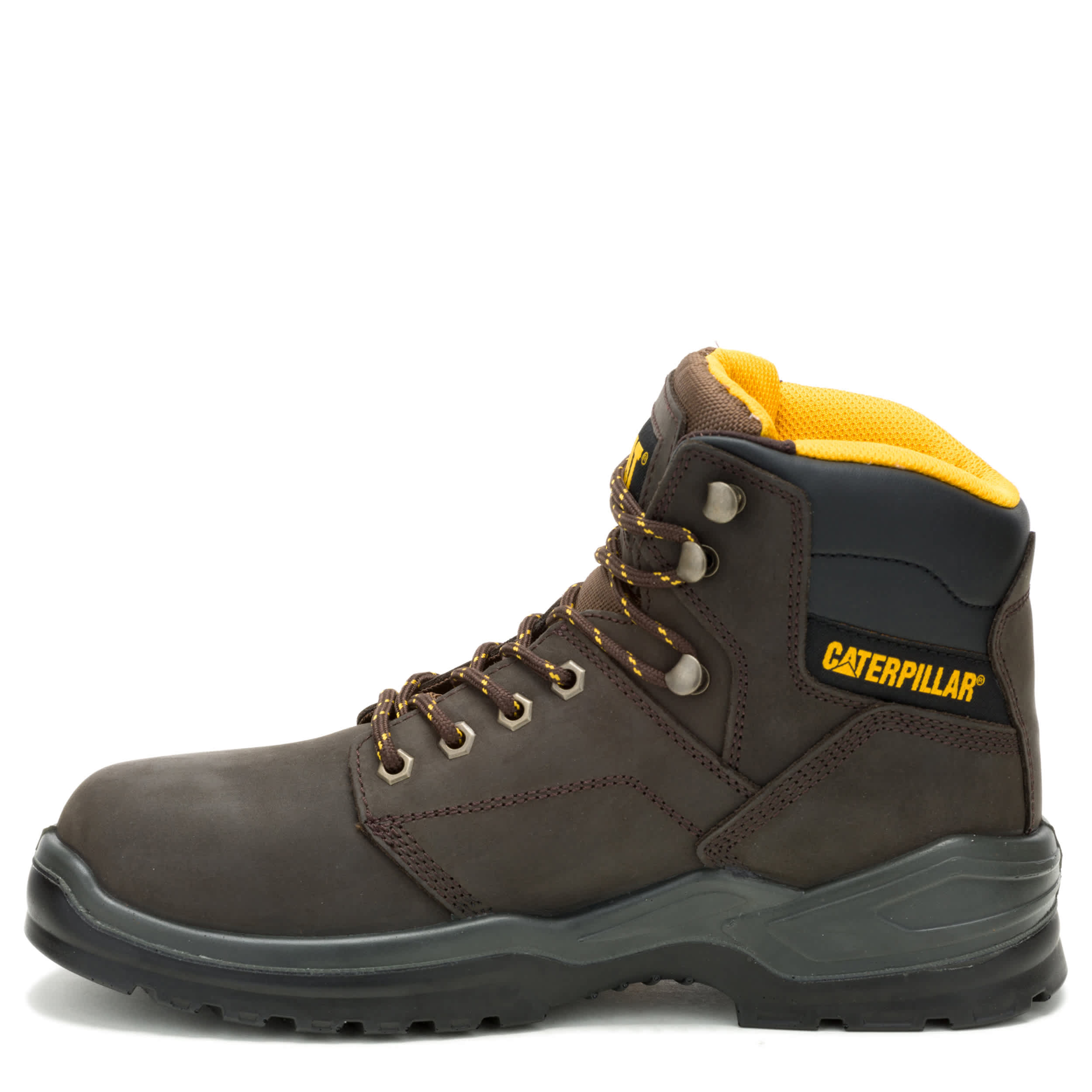 CATERPILLAR-MENS STRIVER SOFT TOE WORK BOOT-BROWN & 