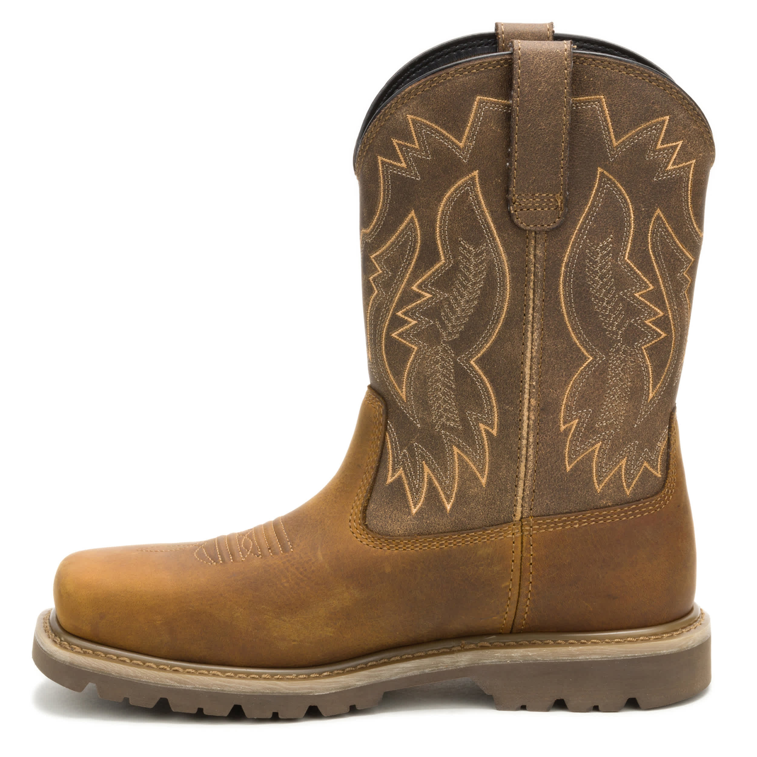 CATERPILLAR-MENS COLORADO FRONTIER STEEL TOE WORK BOOT-KHAKI & 