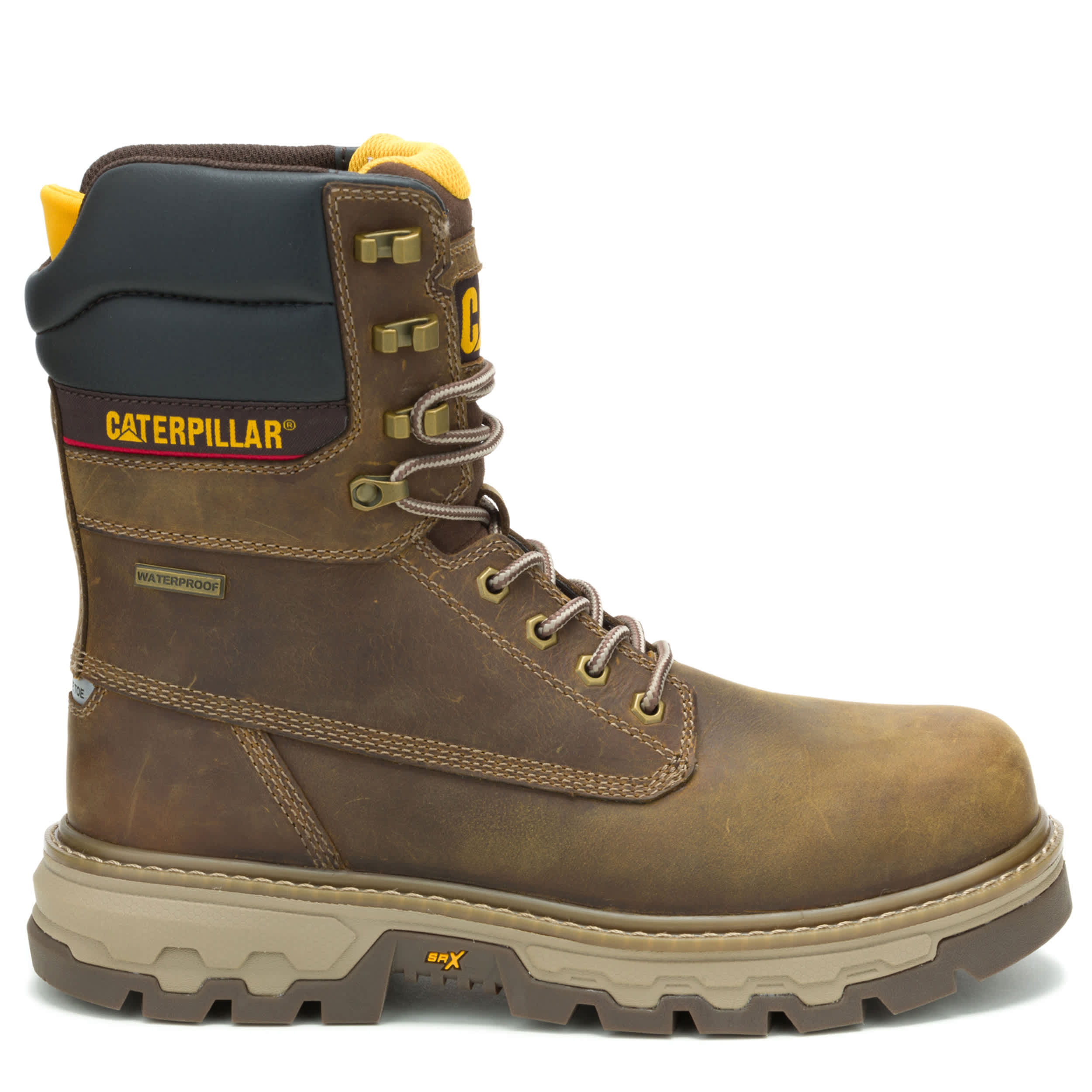 CATERPILLAR-MENS COLORADO EQUIP 8" COMPOSITE TOE WATERPROOF BOOT-KHAKI & 