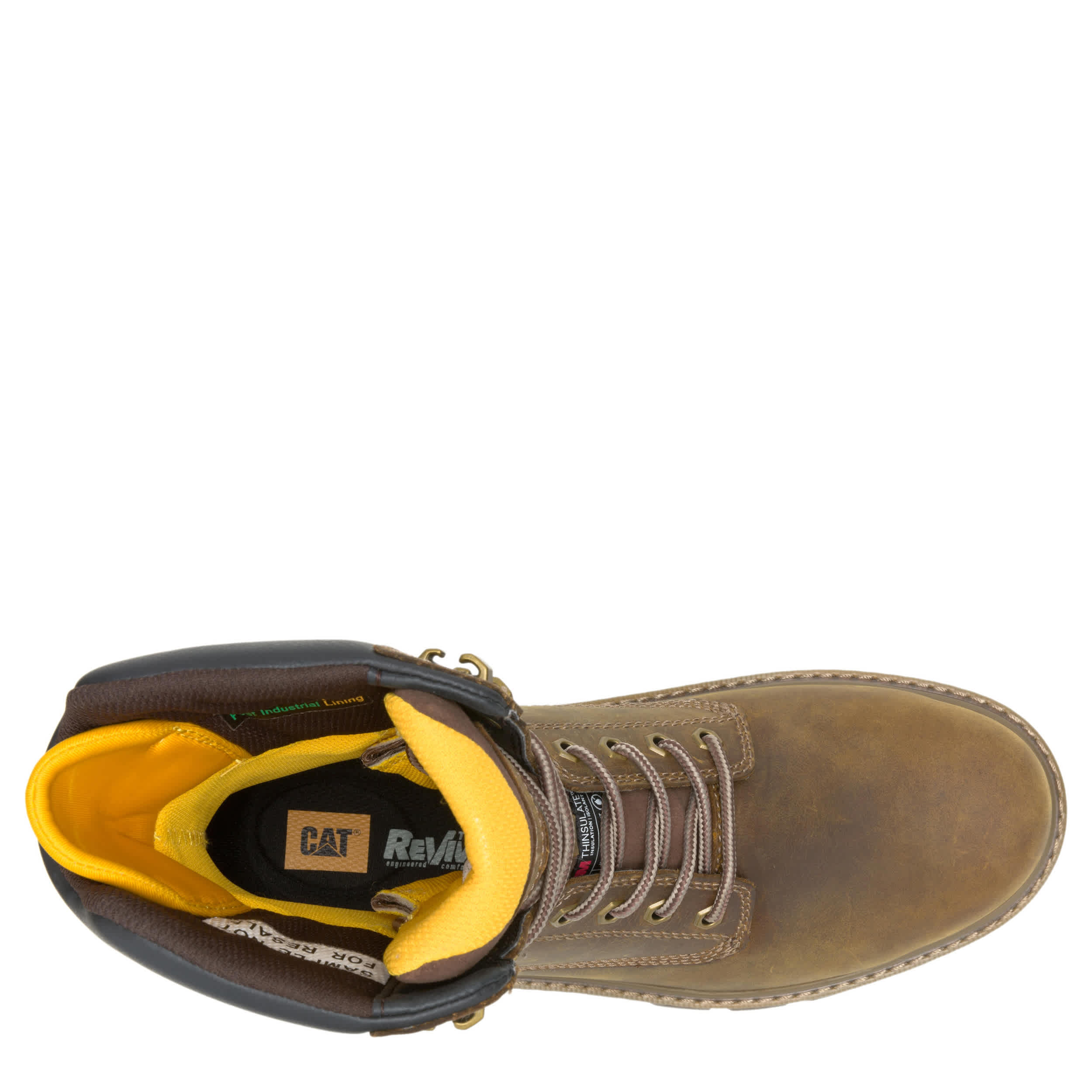 CATERPILLAR-MENS COLORADO EQUIP 8" COMPOSITE TOE WATERPROOF BOOT-KHAKI & 