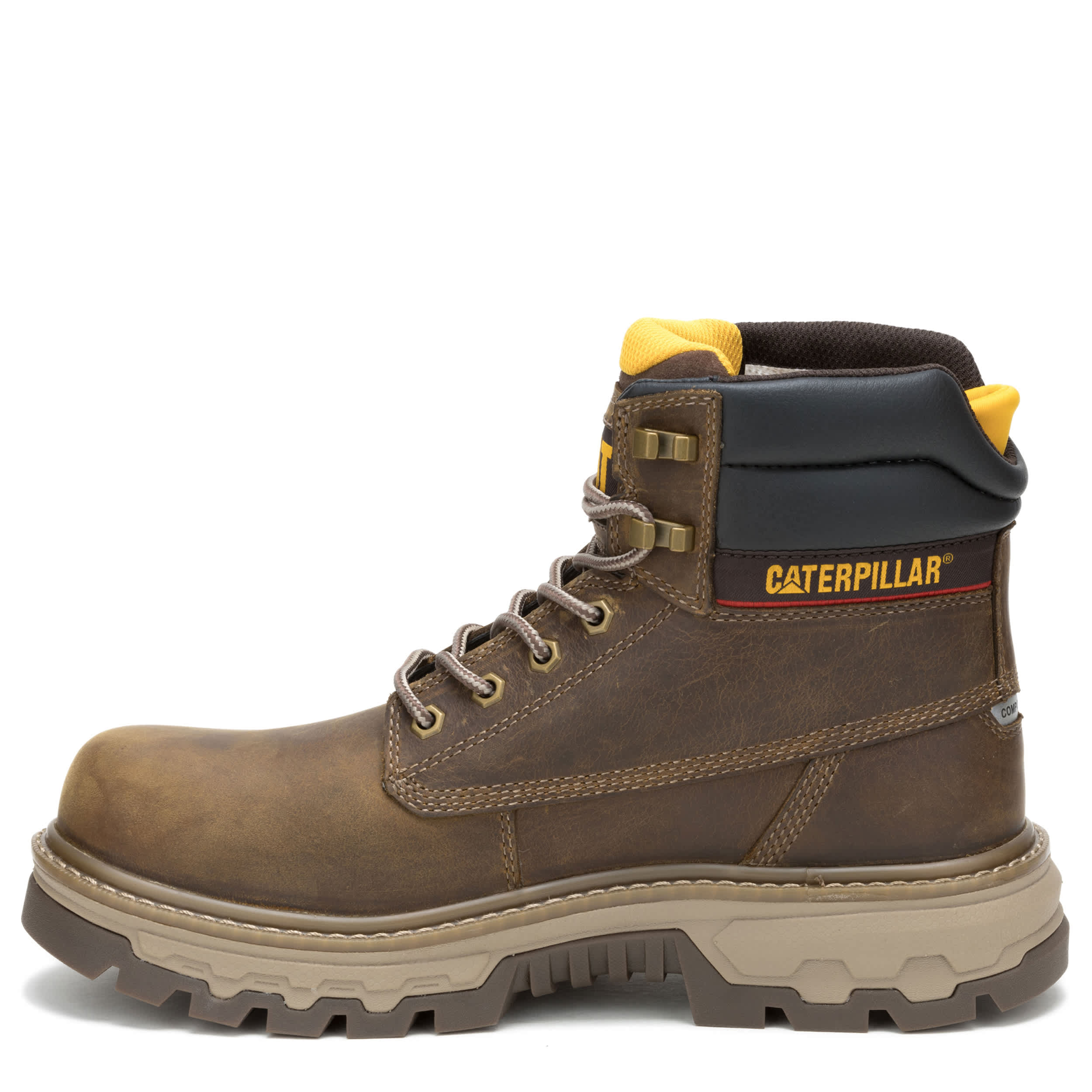 CATERPILLAR-MENS COLORADO EQUIP 6" COMPOSITE TOE WATERPROOF BOOT-KHAKI & KHAKI
