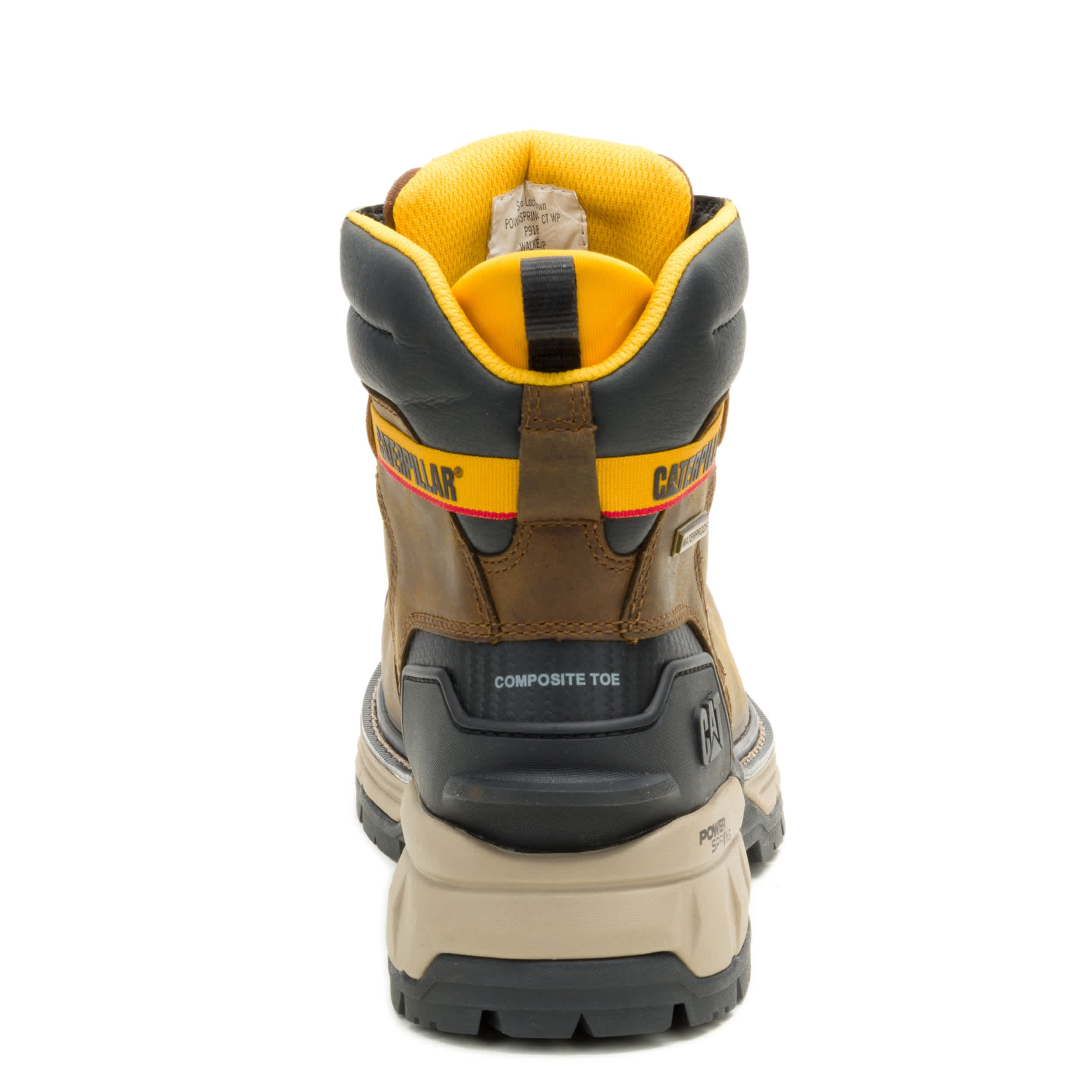CATERPILLAR-MENS EXCAVATOR POWER SPING COMPOSITE TOE 6" WP WORK-KHAKI & 