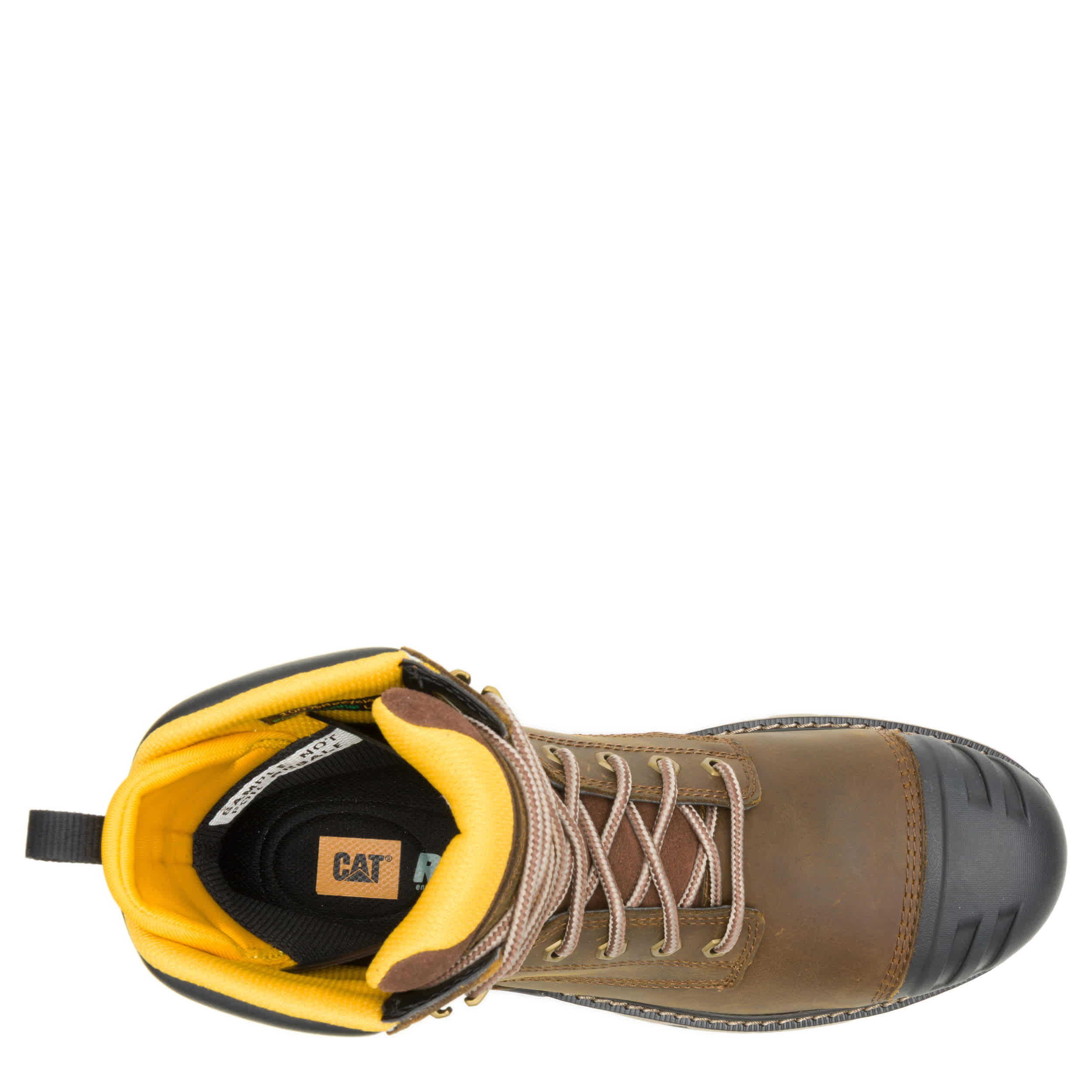 CATERPILLAR-MENS EXCAVATOR POWER SPING COMPOSITE TOE 6" WP WORK-KHAKI & 