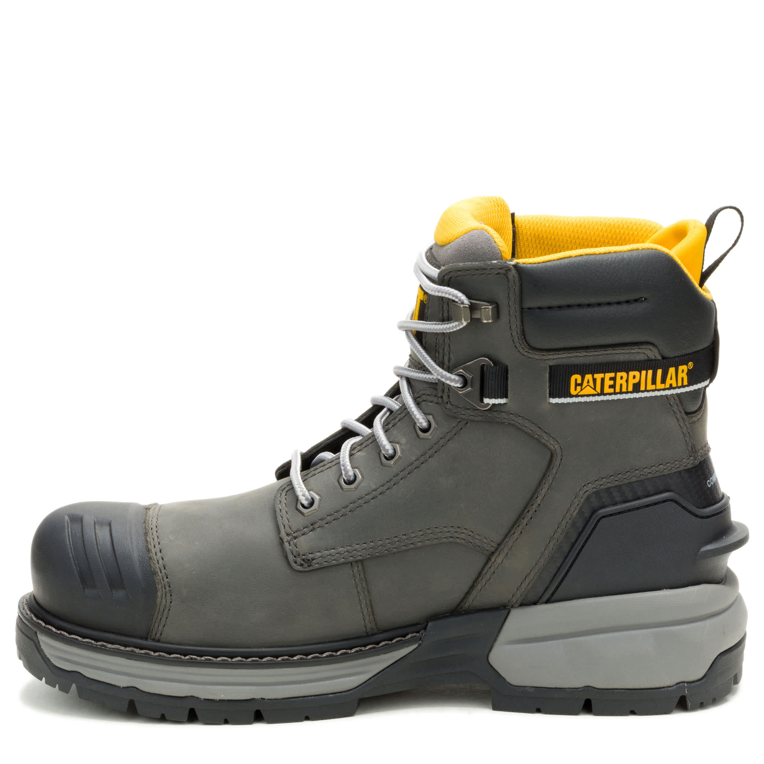 CATERPILLAR-MENS EXCAVATOR POWER SPRING COMPOSIT 6" WATERPROOF WORK-GREY & GREY