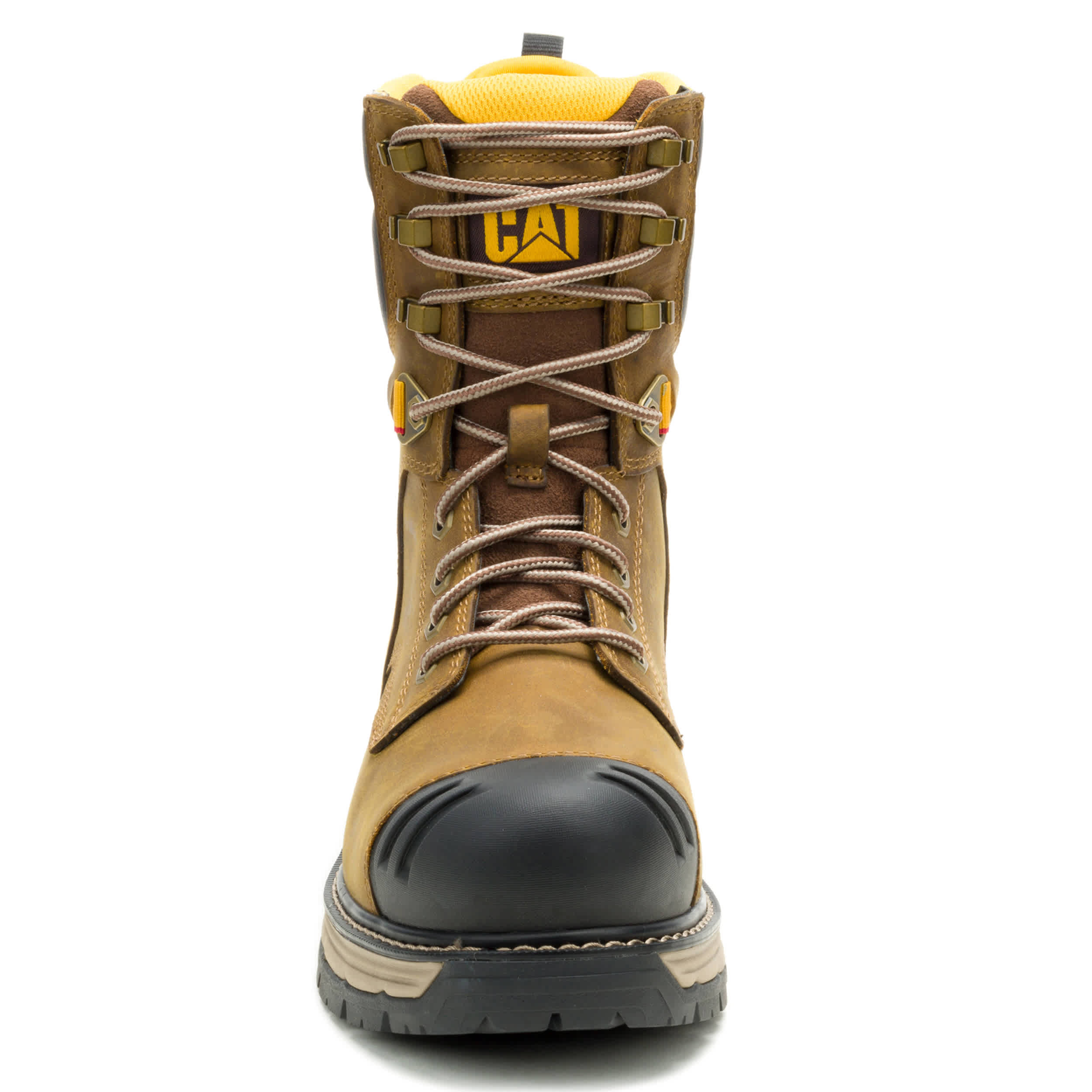 CATERPILLAR-MENS EXCAVATOR POWER SPING COMPOSITE TOE 8" WP WORK-KHAKI & KHAKI