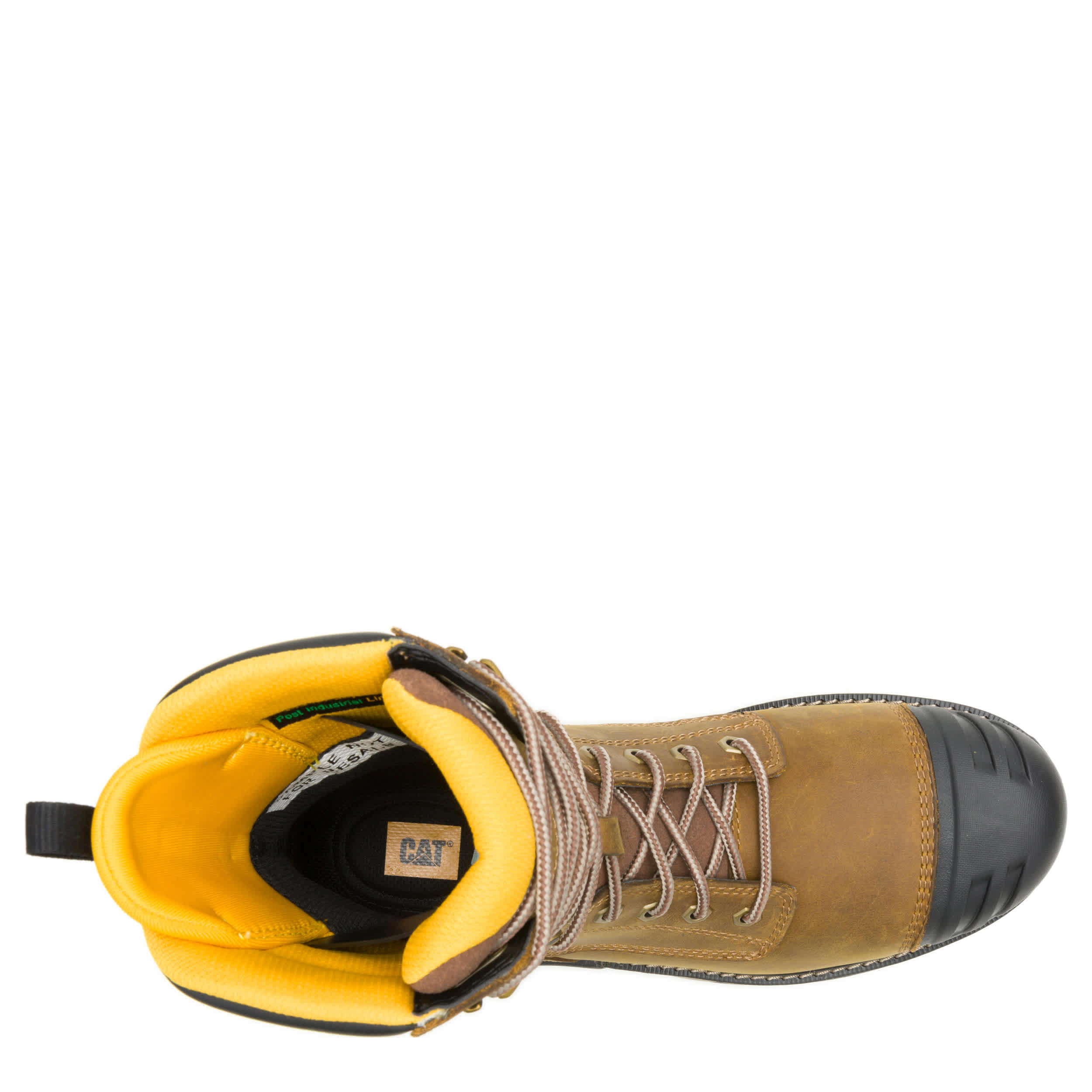 CATERPILLAR-MENS EXCAVATOR POWER SPING COMPOSITE TOE 8" WP WORK-KHAKI & KHAKI