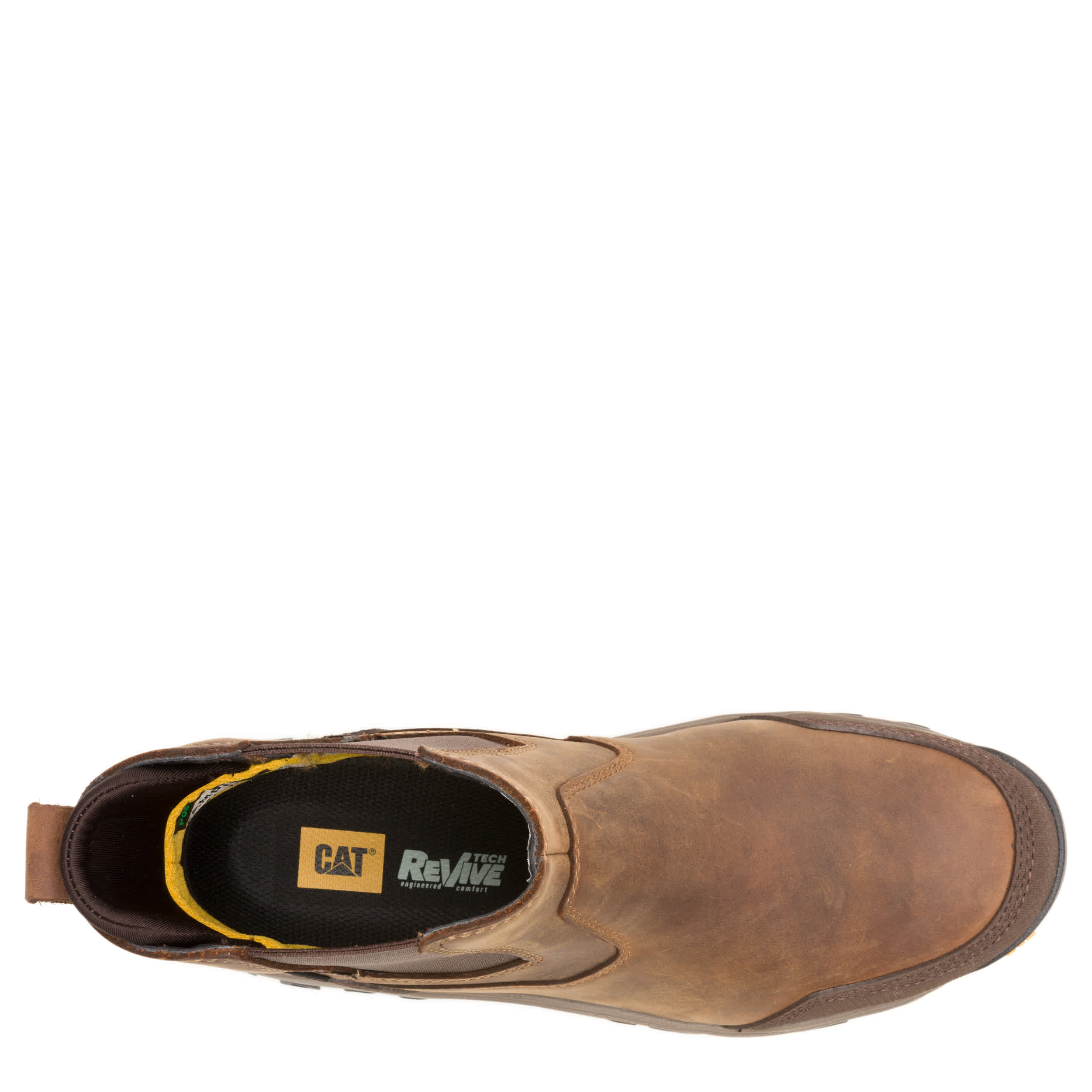 CATERPILLAR-MENS THRESHOLD REBOUND WP CHELSEA BOOT-BROWN & 