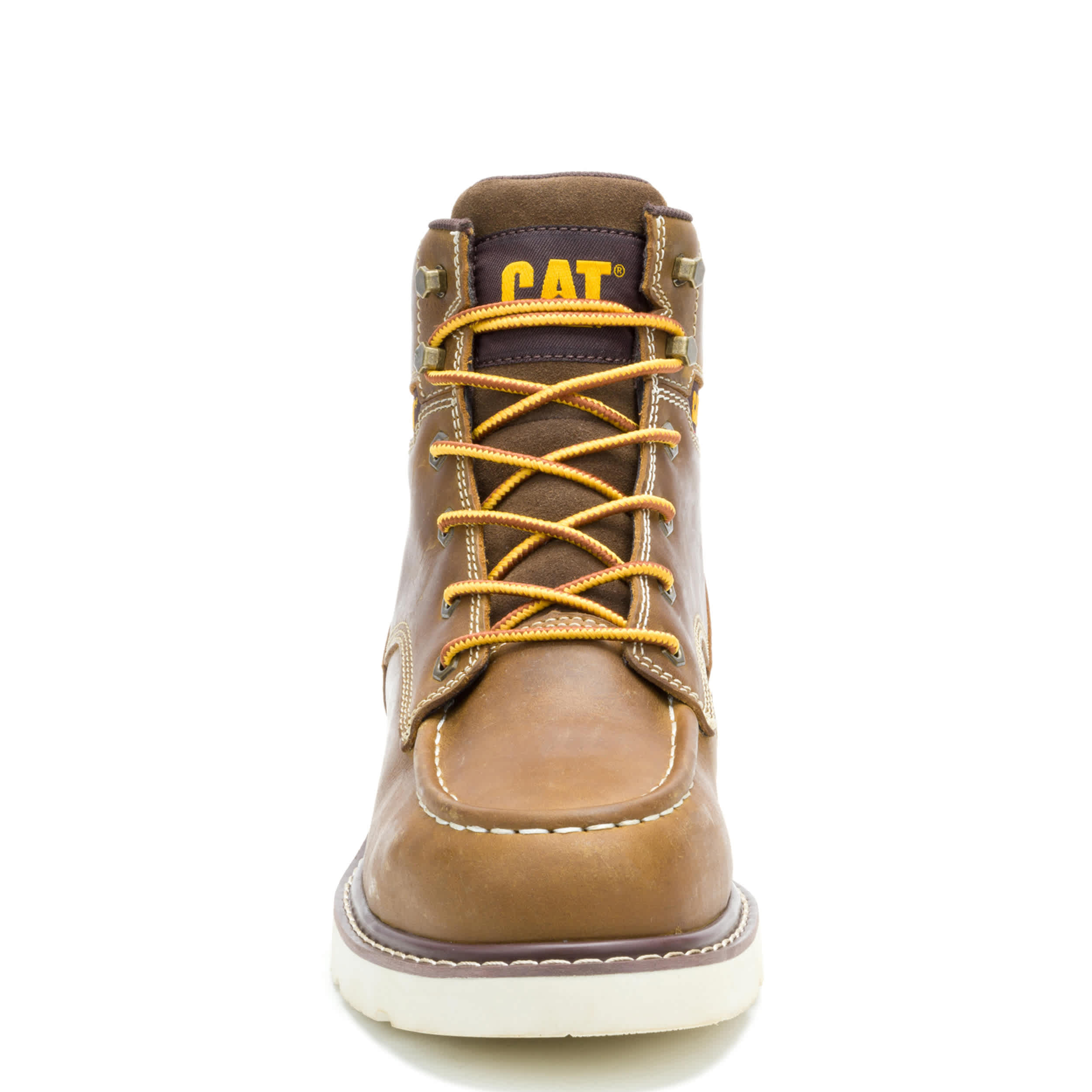 CATERPILLAR-MENS RECLAIMER WEDGE STEEL TOE WORK BOOT-KHAKI & 