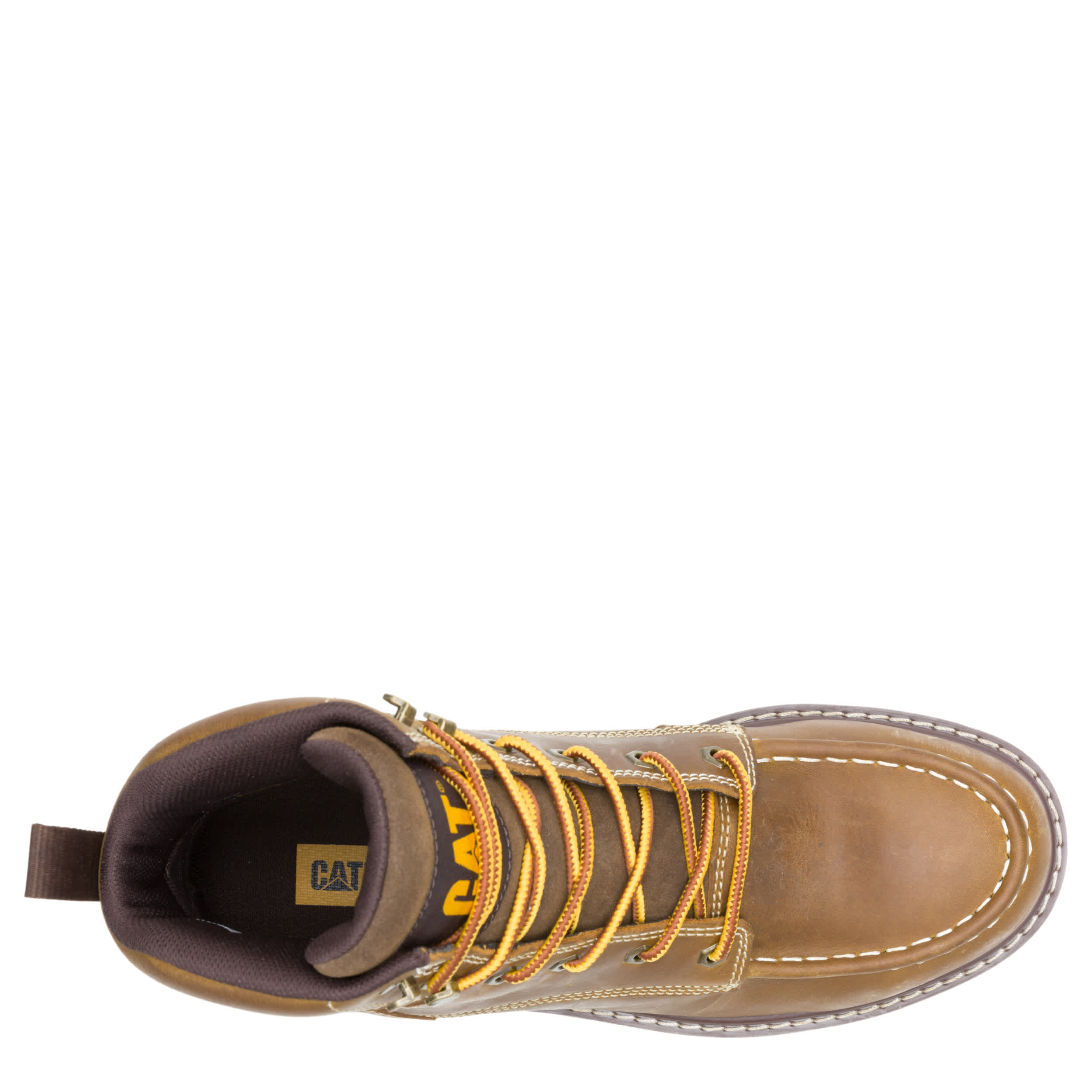 CATERPILLAR-MENS RECLAIMER WEDGE STEEL TOE WORK BOOT-KHAKI & 