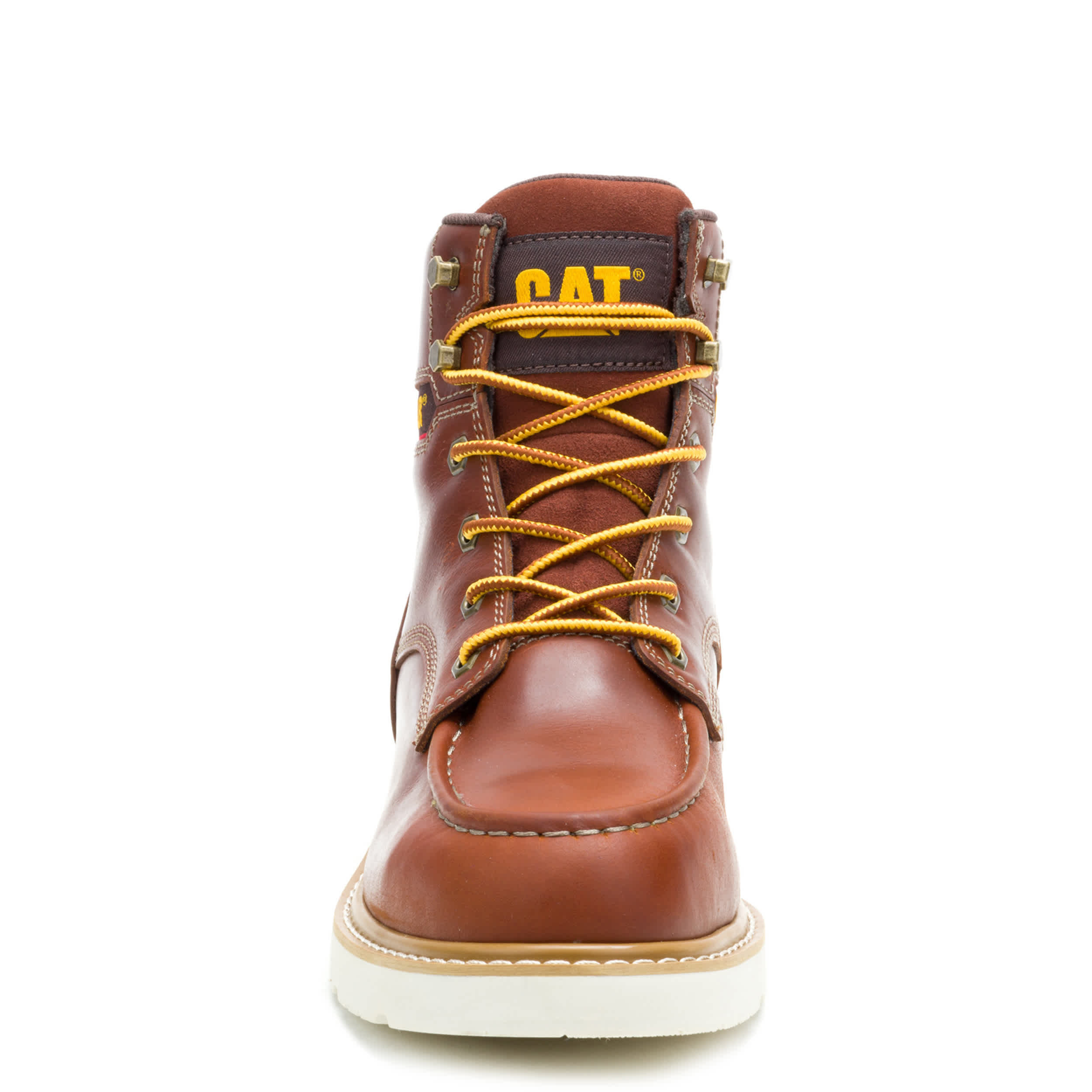 CATERPILLAR-MENS RECLAIMER WEDGE STEEL TOE WORK BOOT-RUST & 