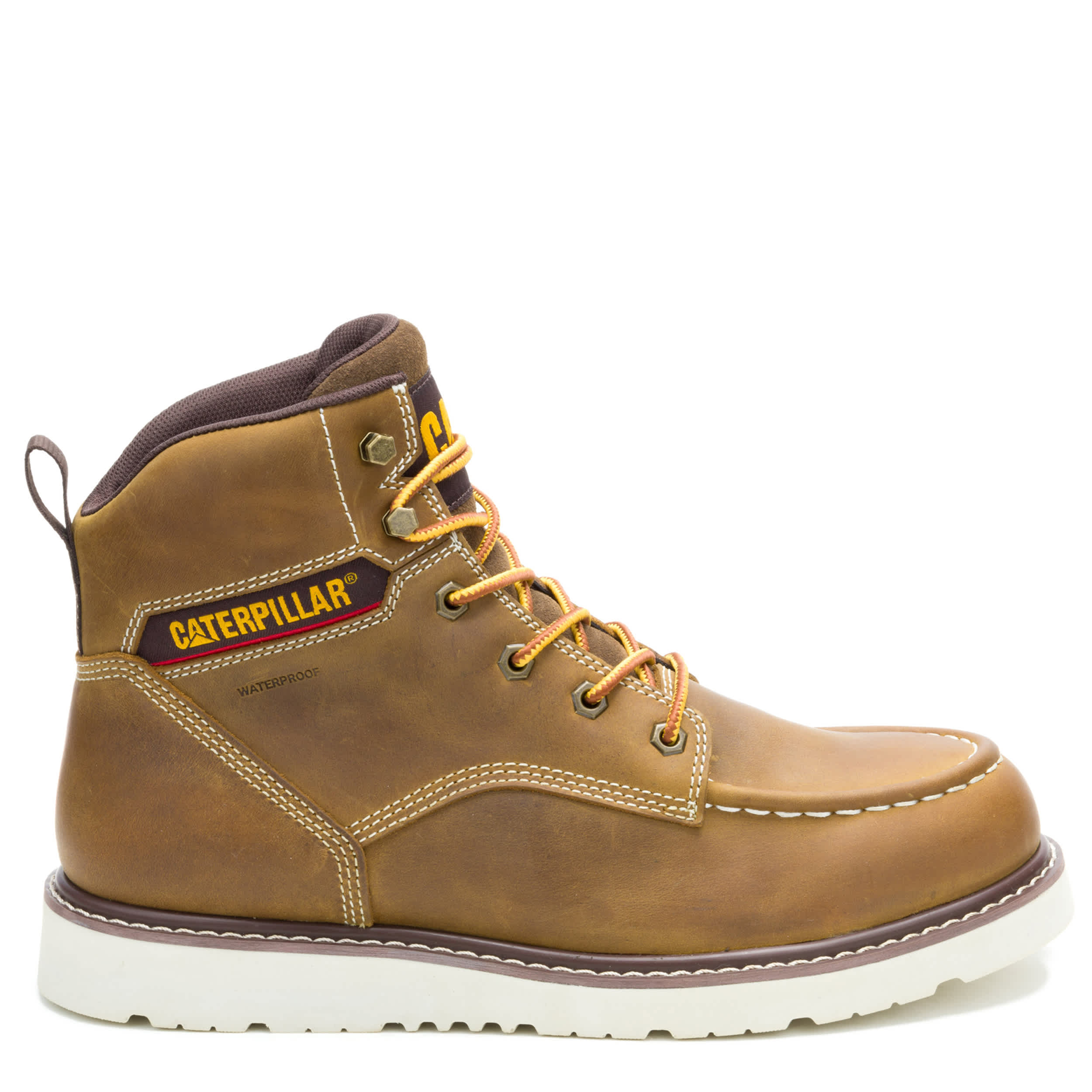 CATERPILLAR-MENS RECLAIMER WEDGE SOFT TOE WORK BOOT-KHAKI & KHAKI
