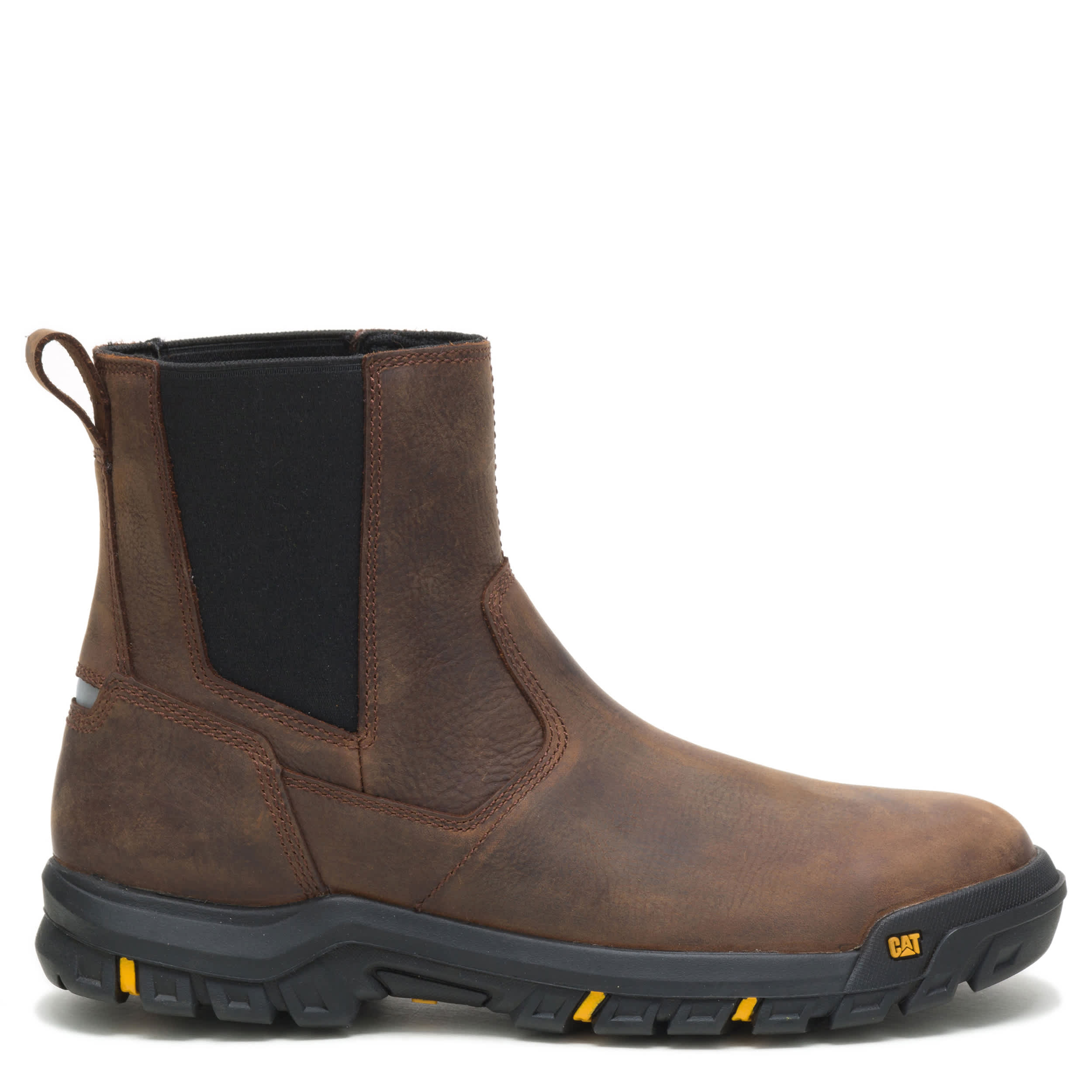 CATERPILLAR-MENS WHEELBASE SOFT TOE WORK BOOT-BROWN & 