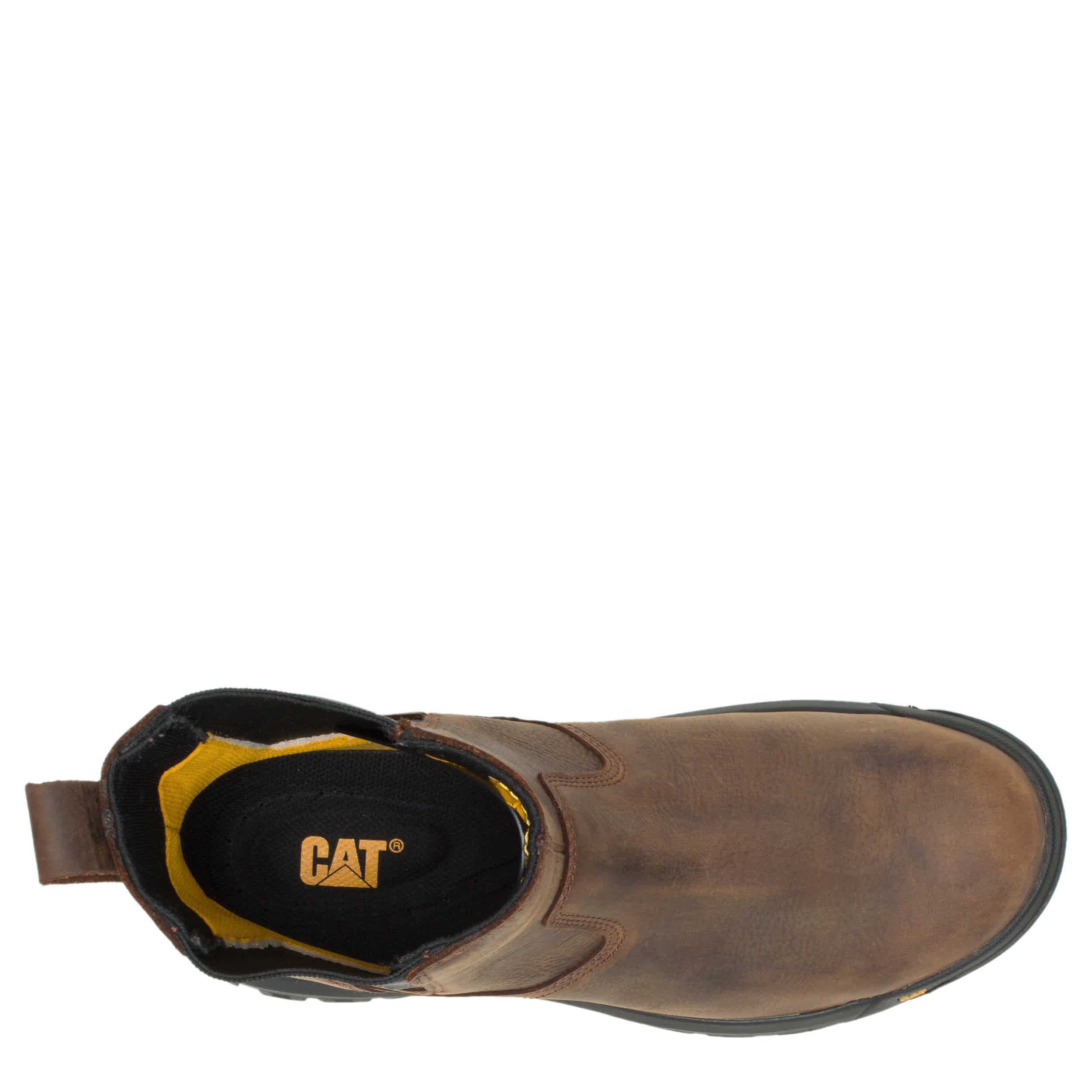 CATERPILLAR-MENS WHEELBASE SOFT TOE WORK BOOT-BROWN & 